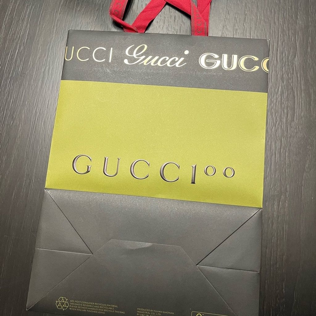 Gucci Gucci Green and Black Special 100 Anniversary Shopping Bag Size ONE SIZE - 4 Thumbnail