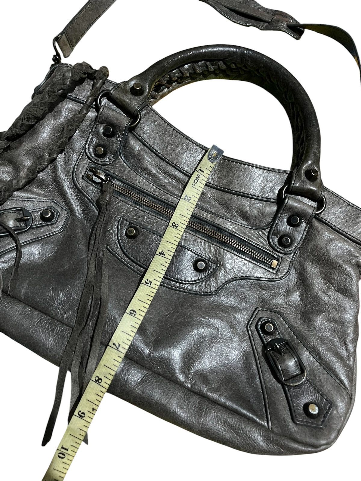 Vintage Gray city leather bag Size ONE SIZE - 5 Thumbnail