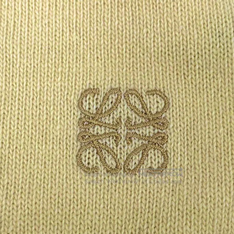 Loewe Loewe Yellow logo embroidery, wool round-neck long-sleeve Size XS / US 0-2 / IT 36-38 - 5 Thumbnail