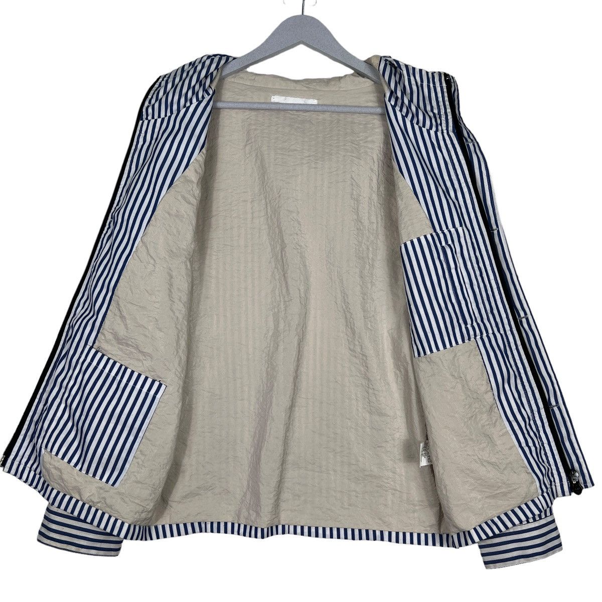 Japanese Brand 🔥 WHITE MEDALION STRIPE JACKET Size US M / EU 48-50 / 2 - 12 Thumbnail