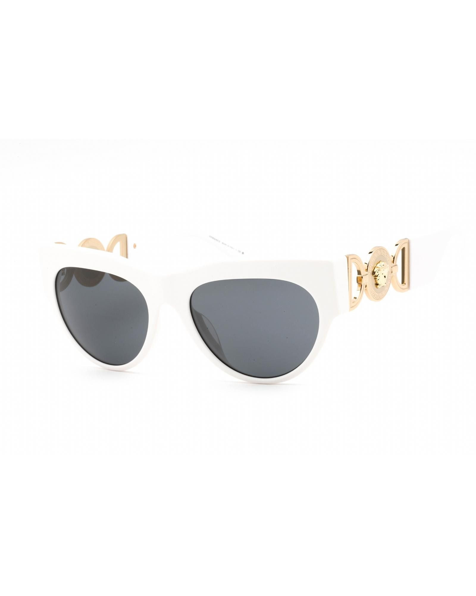 image of Versace 0Ve4440U Sunglasses White / Dark Grey, Women's