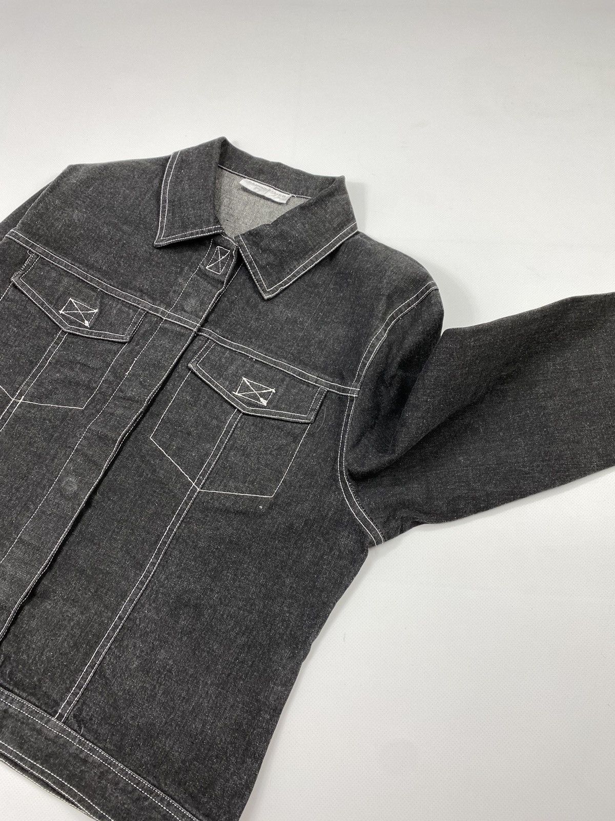 Vintage 🔥LASTDROP🔥 Vintage Y2K Sketch Light Denim Graphit Trucker Size L / US 10 / IT 46 - 8 Thumbnail