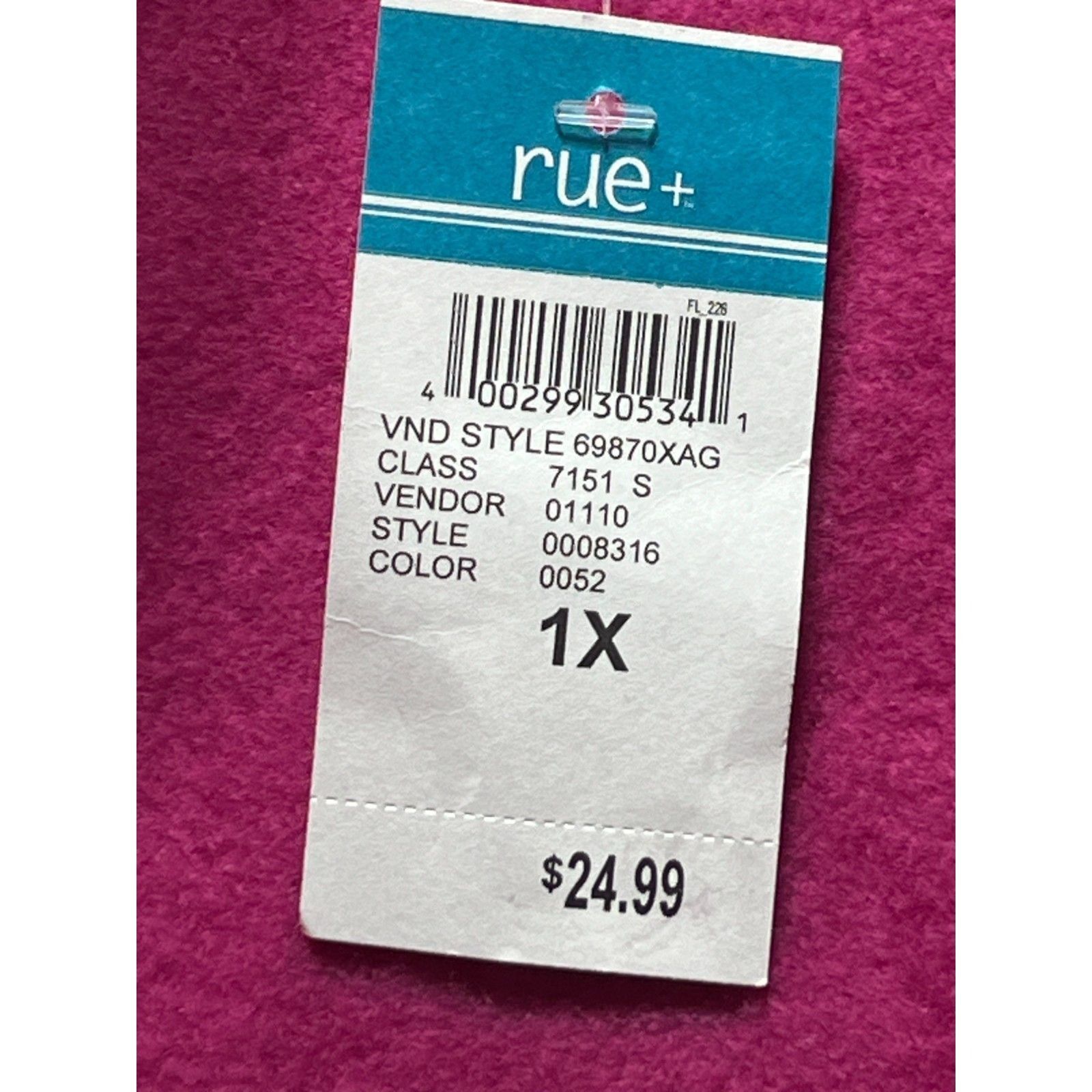 Other Rue + - Women's Long Sleeve Hooded Sweatshirt - Dark Pink - Size M / US 6-8 / IT 42-44 - 7 Thumbnail