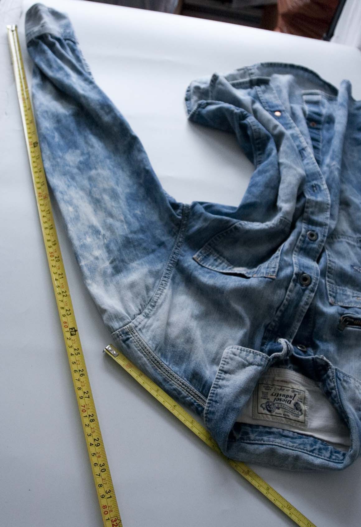 Diesel Diesel Shirt Denim Distressed Look Size S Blue Bleached Size US S / EU 44-46 / 1 - 7 Thumbnail