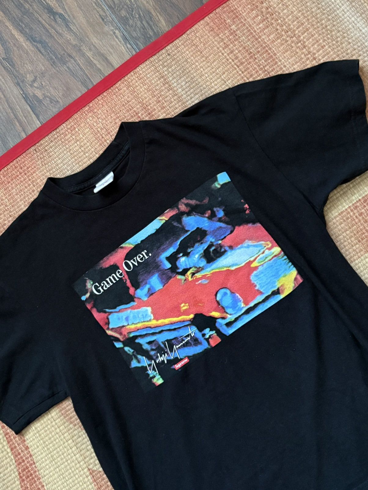 Supreme × Yohji Yamamoto Supreme x Yohji Yamamoto 20AW Game Over Tee Size S Black Size US S / EU 44-46 / 1 - 1 Thumbnail