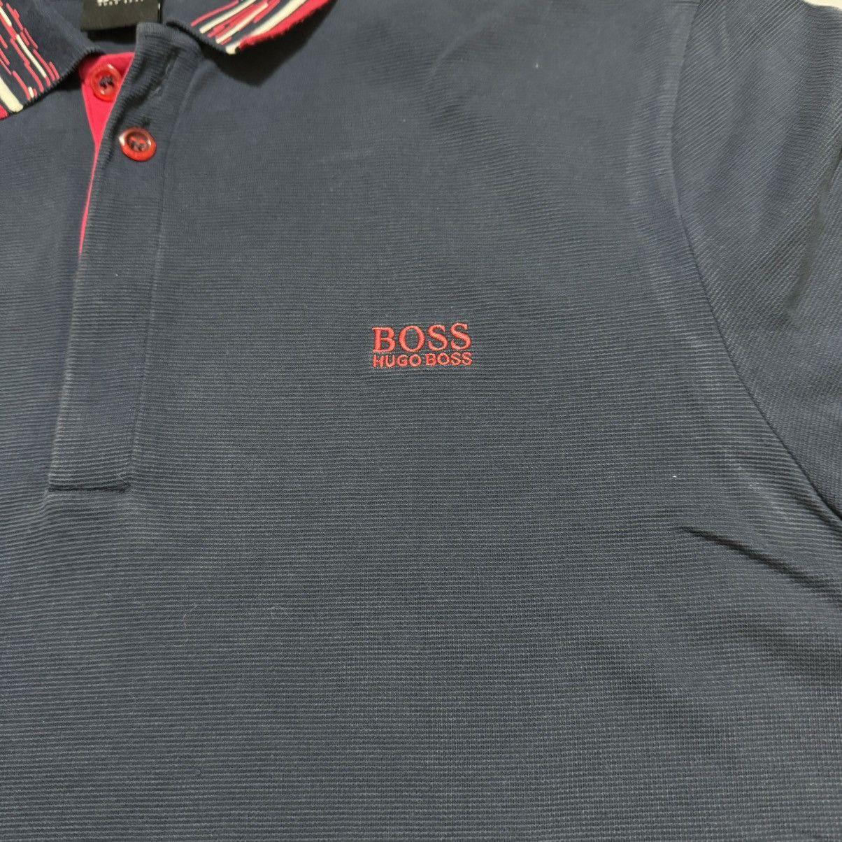 Designer × Hugo Boss Hugo Boss Men’s Blue Navy Polo Shirt Luxury Cotton Size XL Size US XL / EU 56 / 4 - 3 Thumbnail