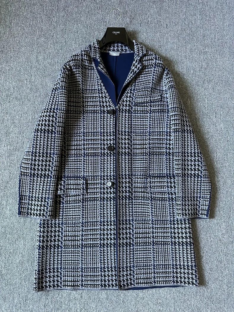 Dior Dior 15fw woven blend houndstooth coat 2502-Nextarrow Size US M / EU 48-50 / 2 - 1 Thumbnail