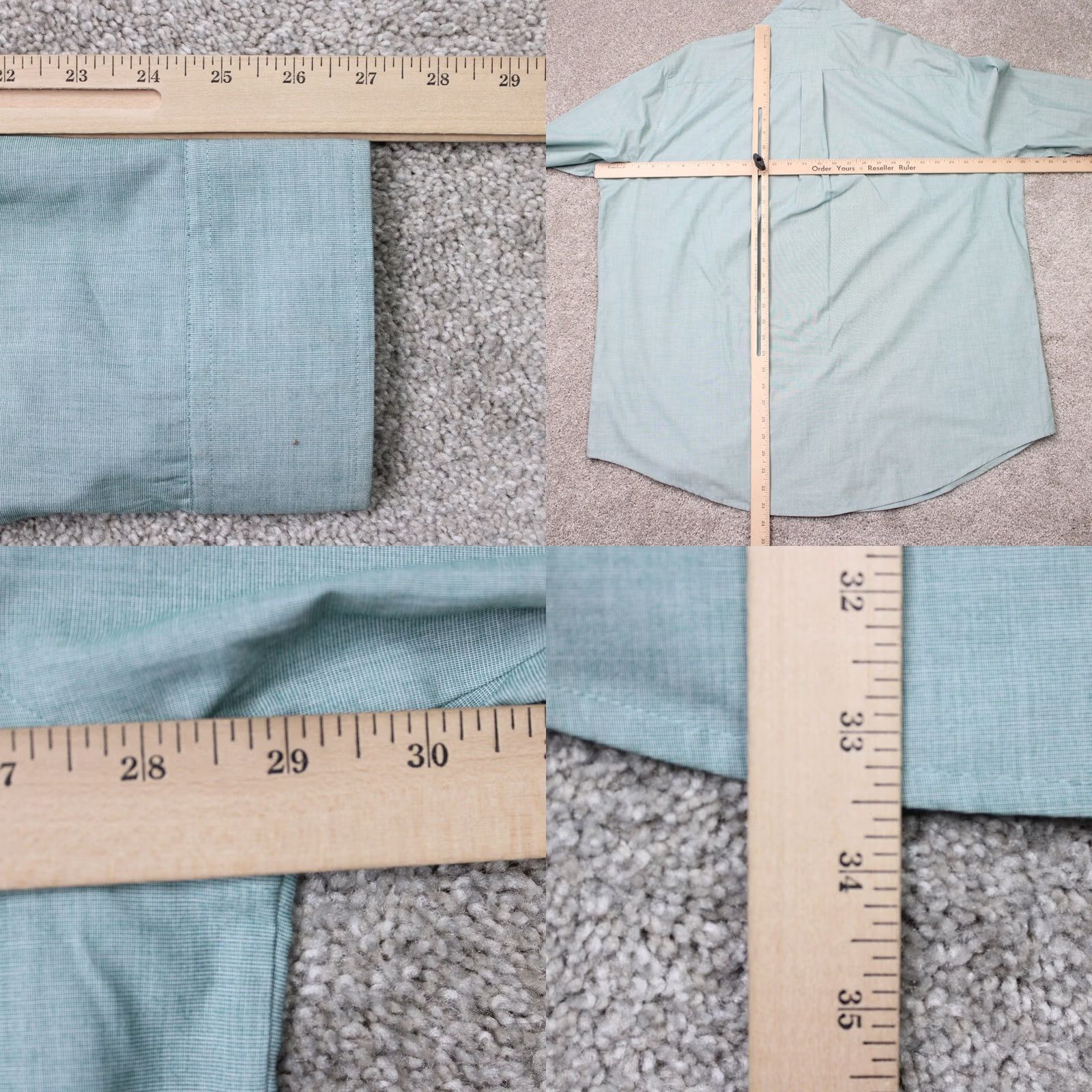 Croft & Barrow Croft & Barrow Shirt Mens 2XL Green Easy Care Wrinkle Resistant Button-Up L/S Cotton Blend Slimming Casual/Workwear 90s Theme Mens Size US XXL / EU 58 / 5 - 8 Thumbnail