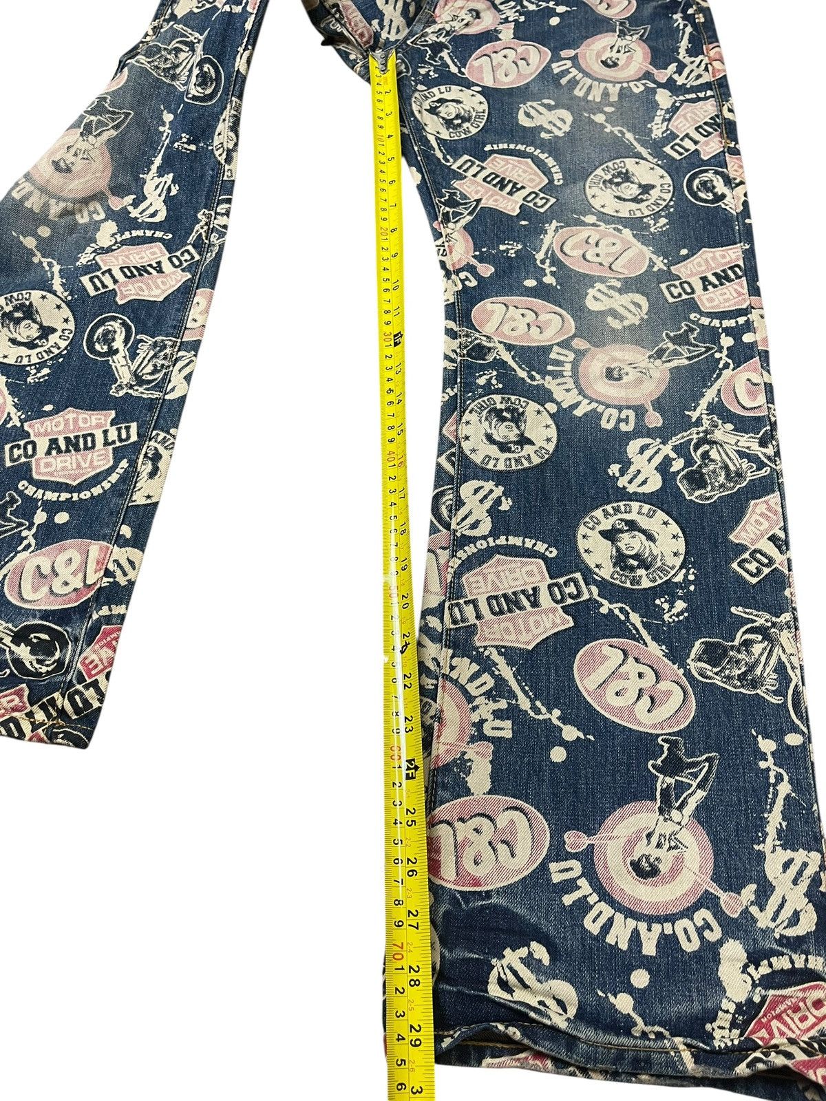 Hysteric Glamour Vintage Co & Lu Jeans Full Print Size US 31 - 5 Thumbnail