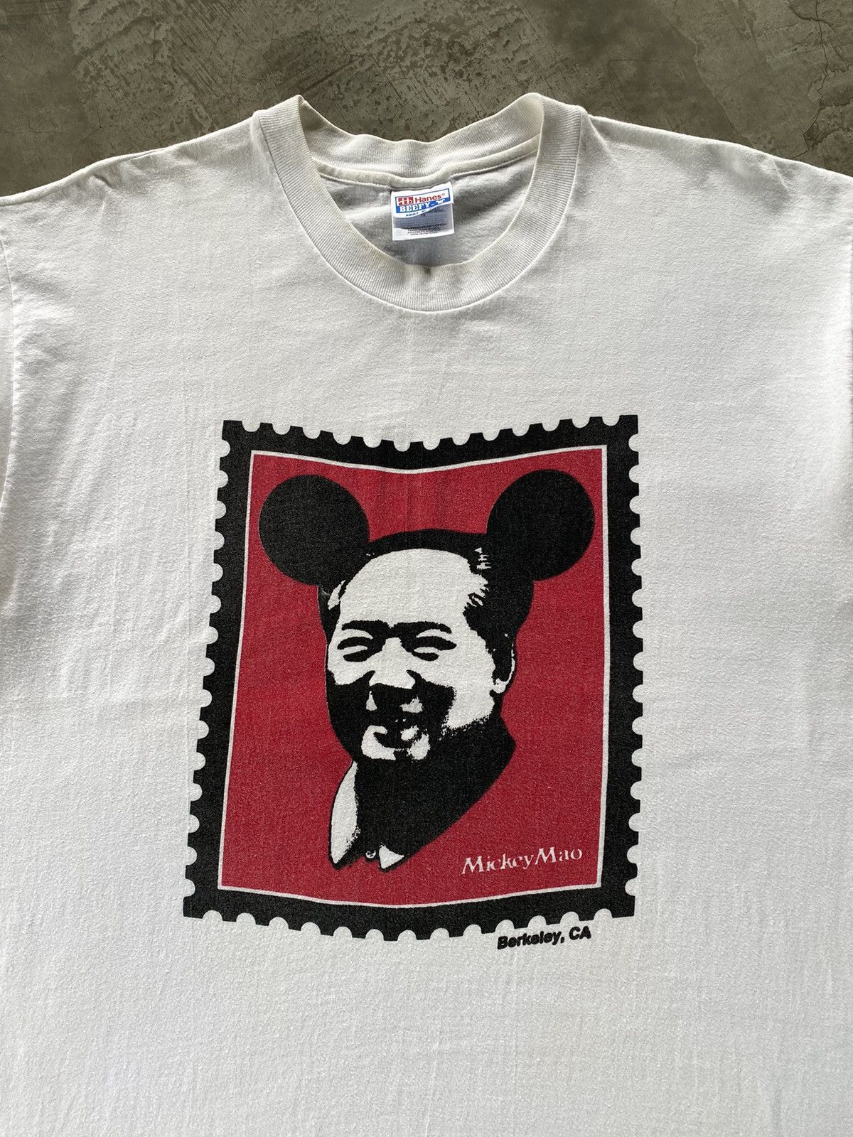 Mickey Mouse × Vintage Vintage Hanes Mickey Mao 1990s Size US XL / EU 56 / 4 - 2 Thumbnail