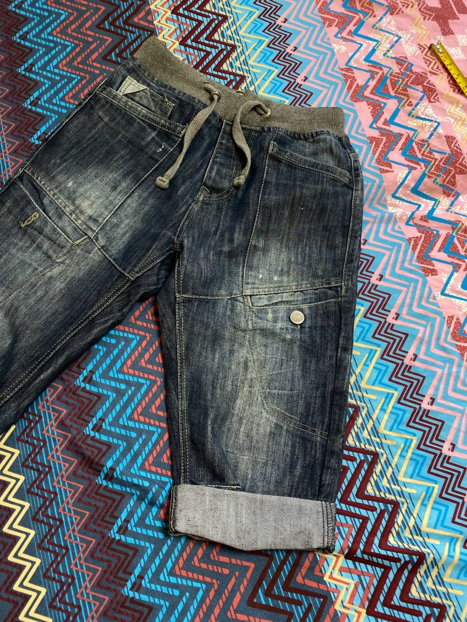 No Fear Distressed Washed Denim short streetwear Vintage Y2K No fear Size US 30 / EU 46 - 8 Thumbnail
