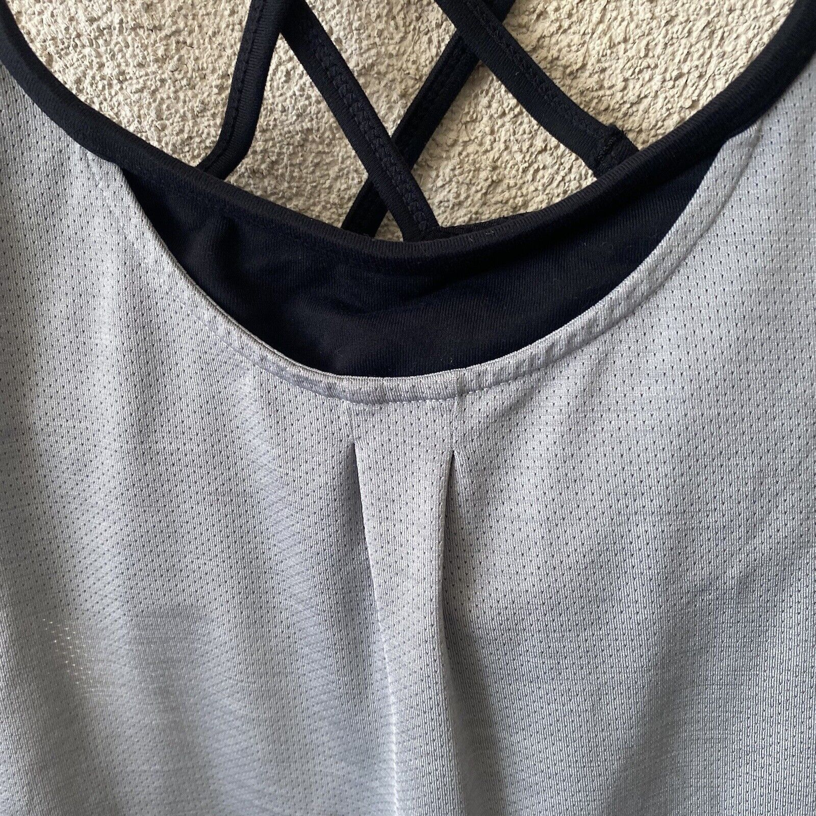 Athleta ATHLETA Womens Gray Black Full Force Built in Bra Perforated Size XS / US 0-2 / IT 36-38 - 3 Thumbnail