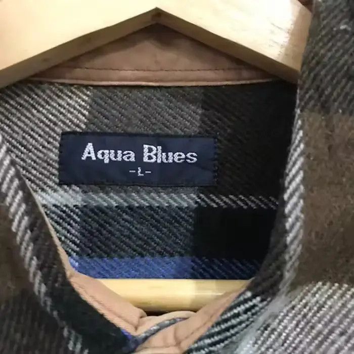 Japanese Brand Japanese Brand Aqua Blues Flannel Shirt Size US L / EU 52-54 / 3 - 5 Thumbnail