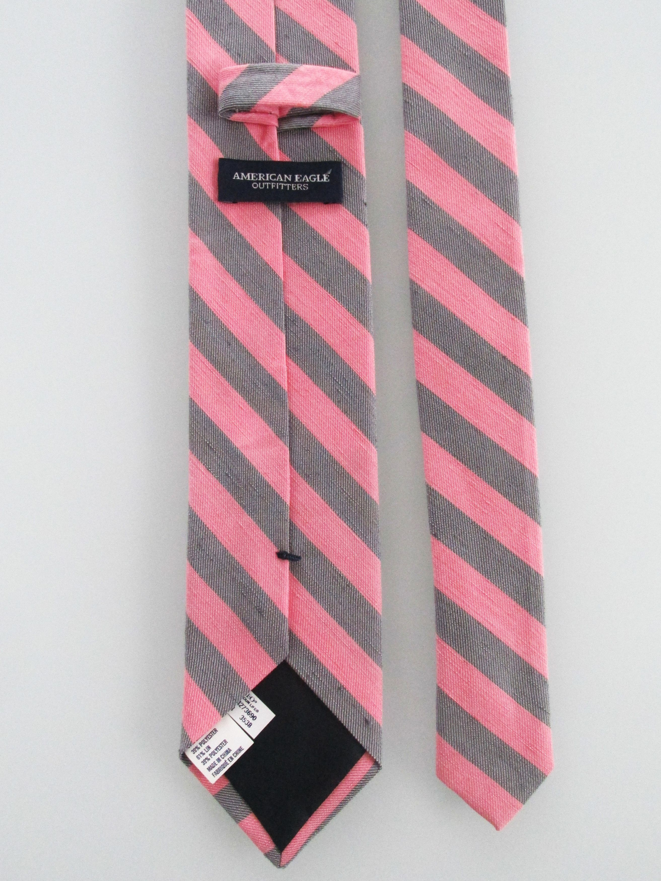 American Eagle Outfitters American Eagle (NWOT) Men's Narrow Linen Tie Size ONE SIZE - 4 Thumbnail