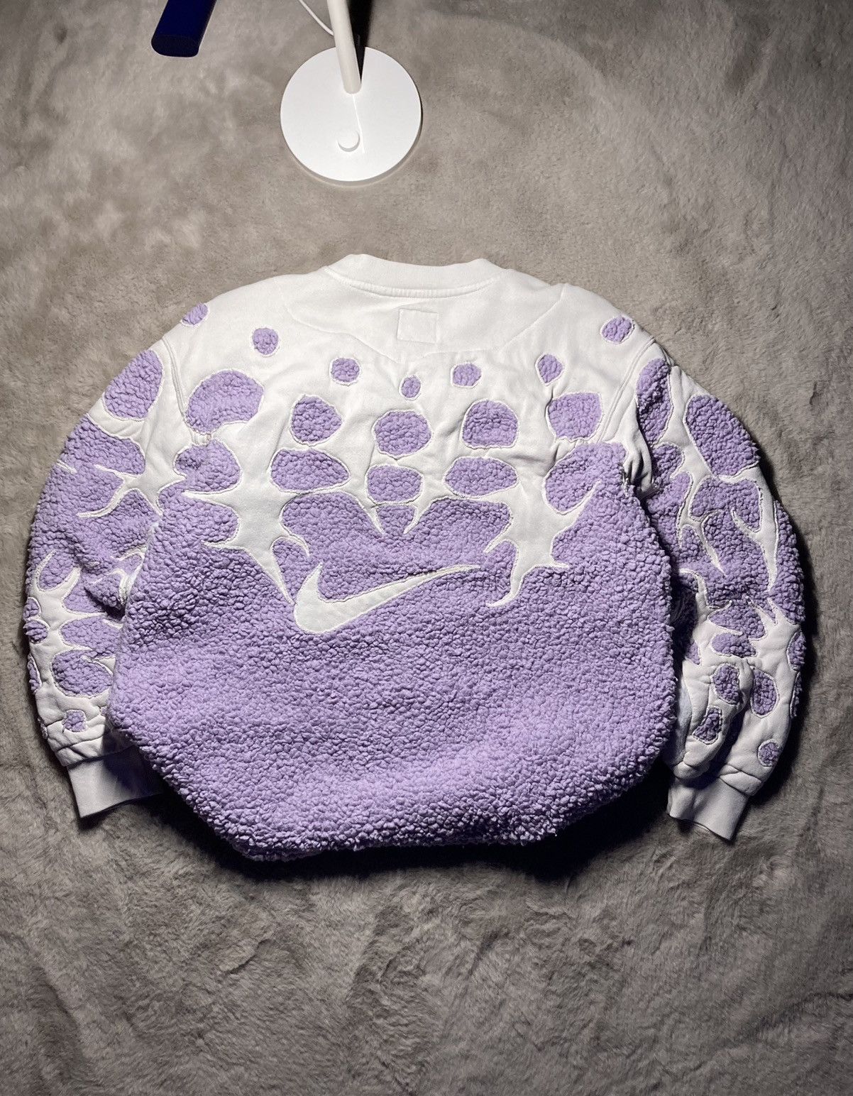 Nike × Vintage ⛩️Nike fleece sweatshirt custom vintage y2k rare purple baggy Size US M / EU 48-50 / 2 - 2 Thumbnail