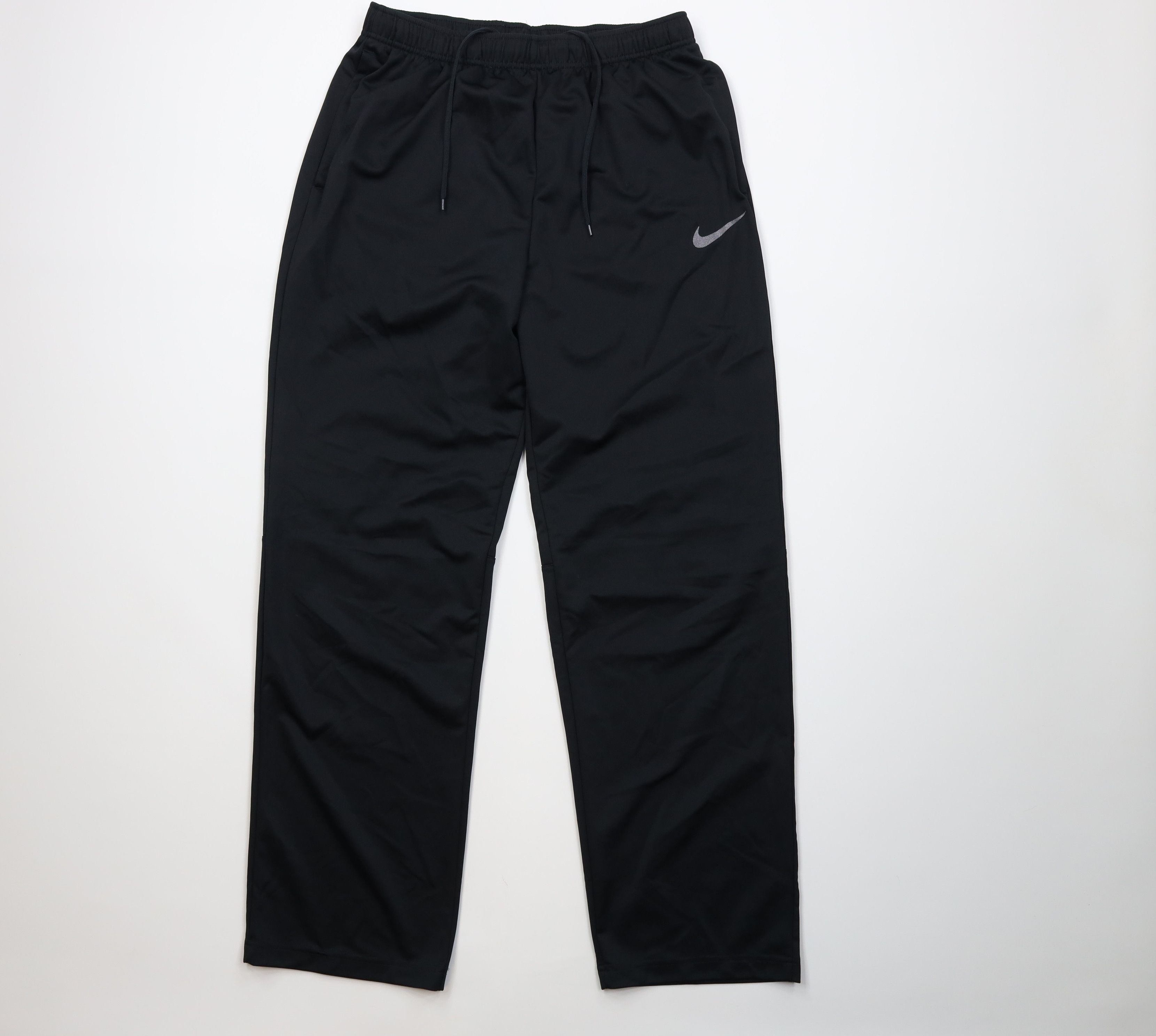 Nike Vintage Y2K Nike Mini Swoosh Wide Leg Pants Black Polyester Size US 38 / EU 54 - 1 Thumbnail