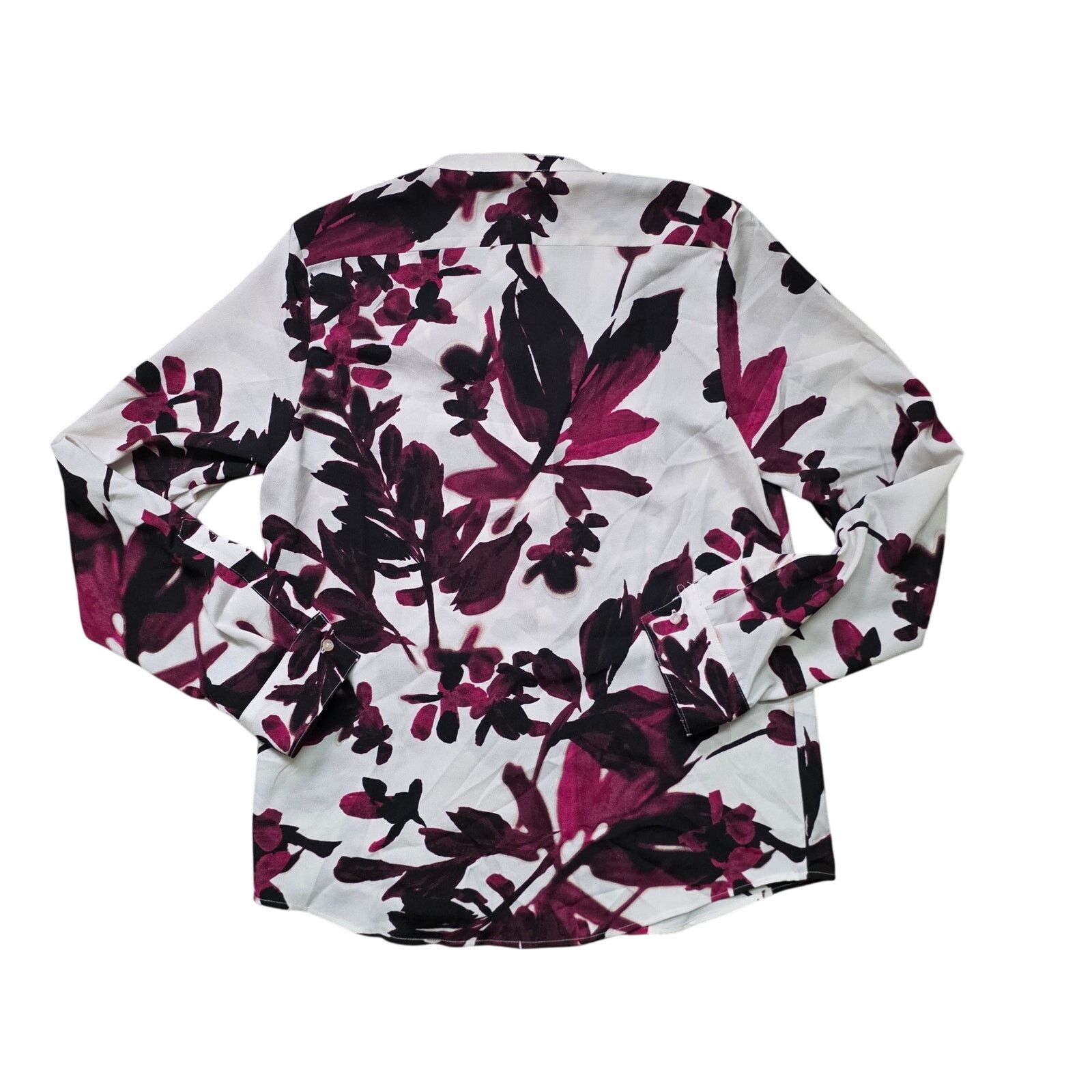 Calvin Klein CK Smock Yoke Chiffon Button-Front Tie Blouse Women’s XS Size XS / US 0-2 / IT 36-38 - 4 Thumbnail
