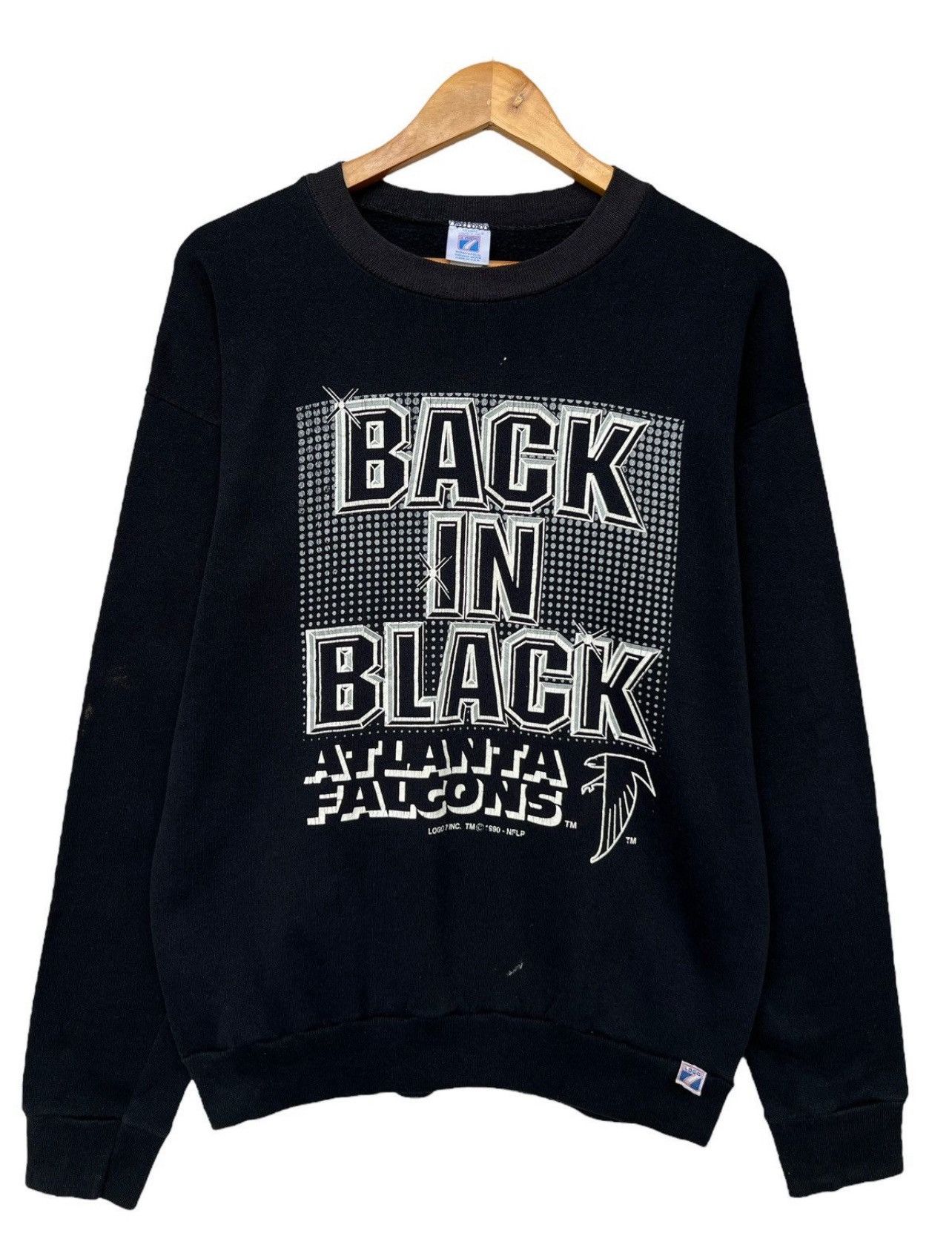 Vintage Vintage 90’s NFL Atlanta Falcons Back In Black Sweatshirt Size US L / EU 52-54 / 3 - 1 Thumbnail