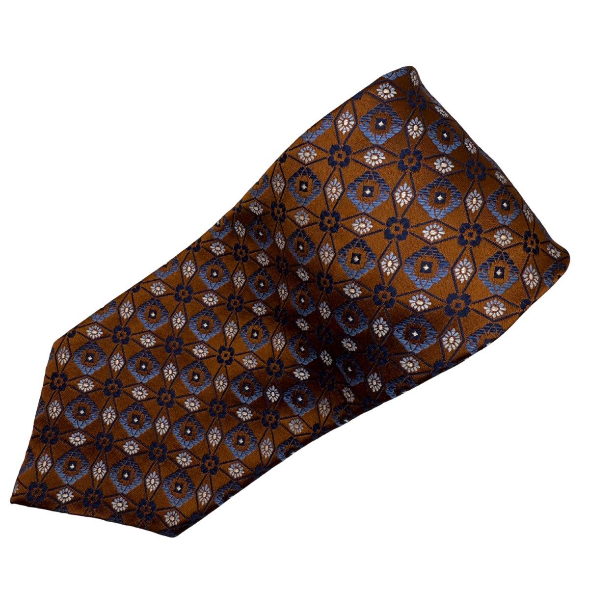 Ermenegildo Zegna Ermenegildo Zegna Silk Tie, Brown, Made in Italy, Like New Size ONE SIZE - 2 Thumbnail