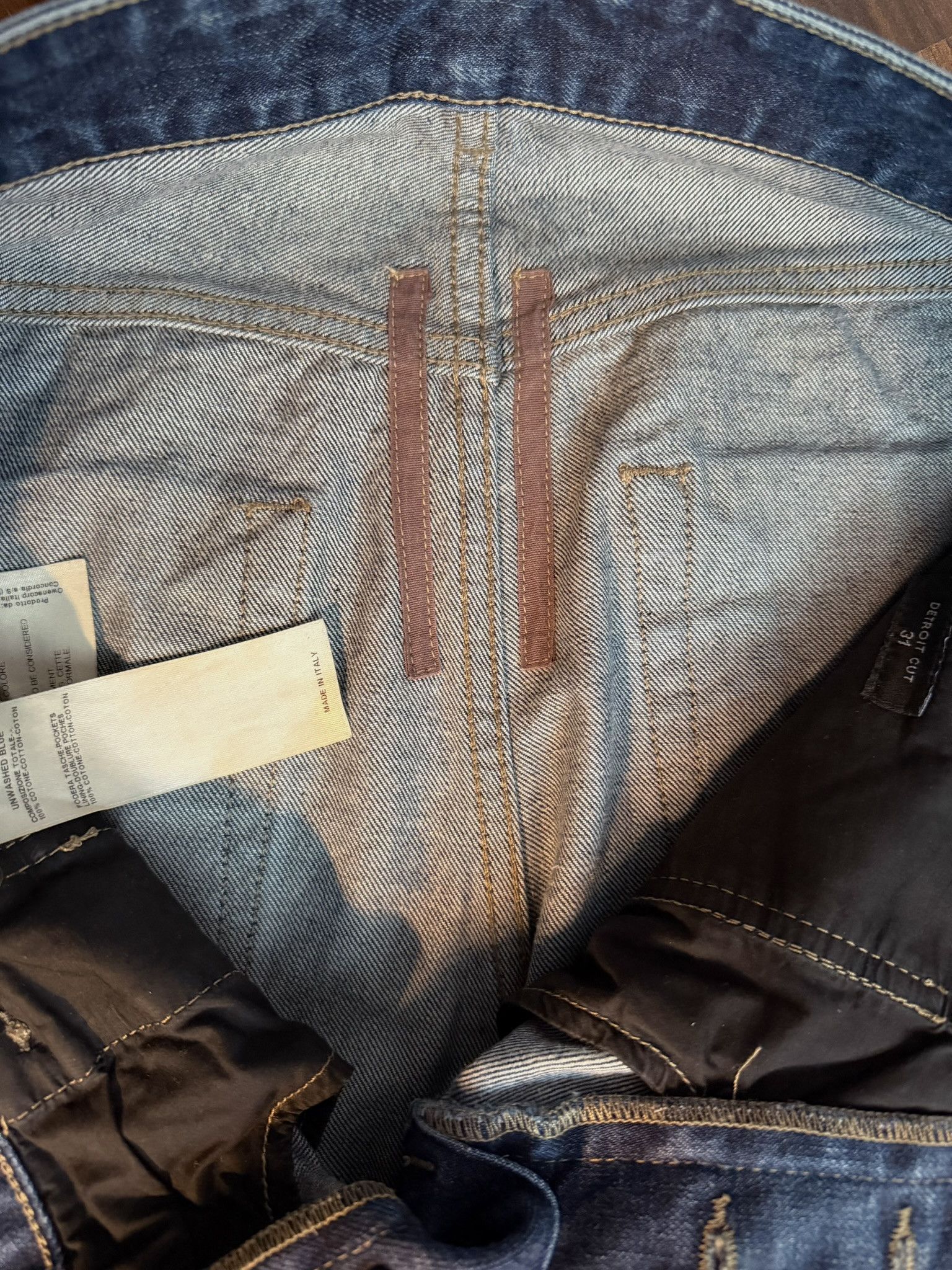 Rick Owens DRKSHDW Detroit Cut Denim Jeans 31