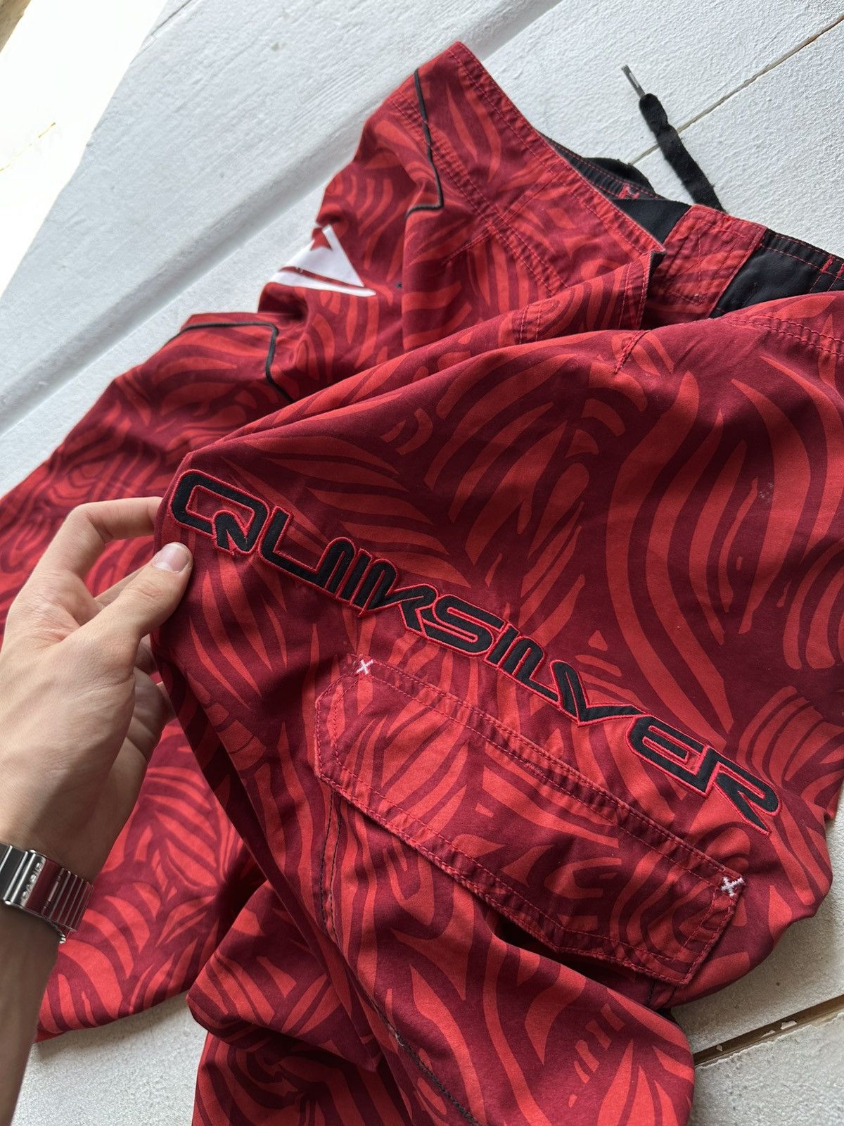 Quiksilver 🚨Vintage Quiksilver Shorts Big Logo Y2K Style 90s Surfing Size US 32 / EU 48 - 10 Thumbnail