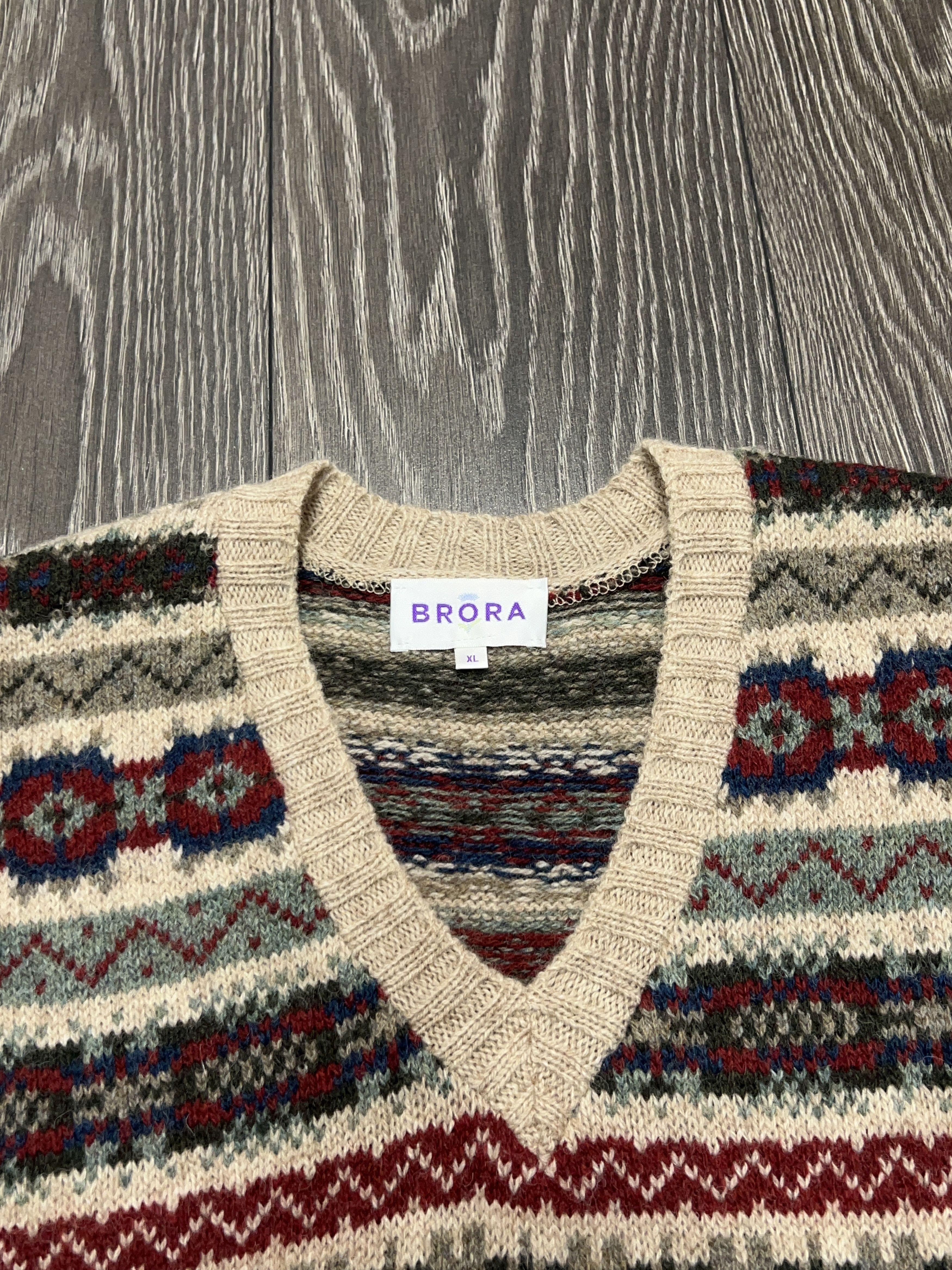 Traditional Weatherwear Unisex Mens Brora Scotland Fair Isle Vest Waistcoat Knit XL Size US XL / EU 56 / 4 - 2 Thumbnail