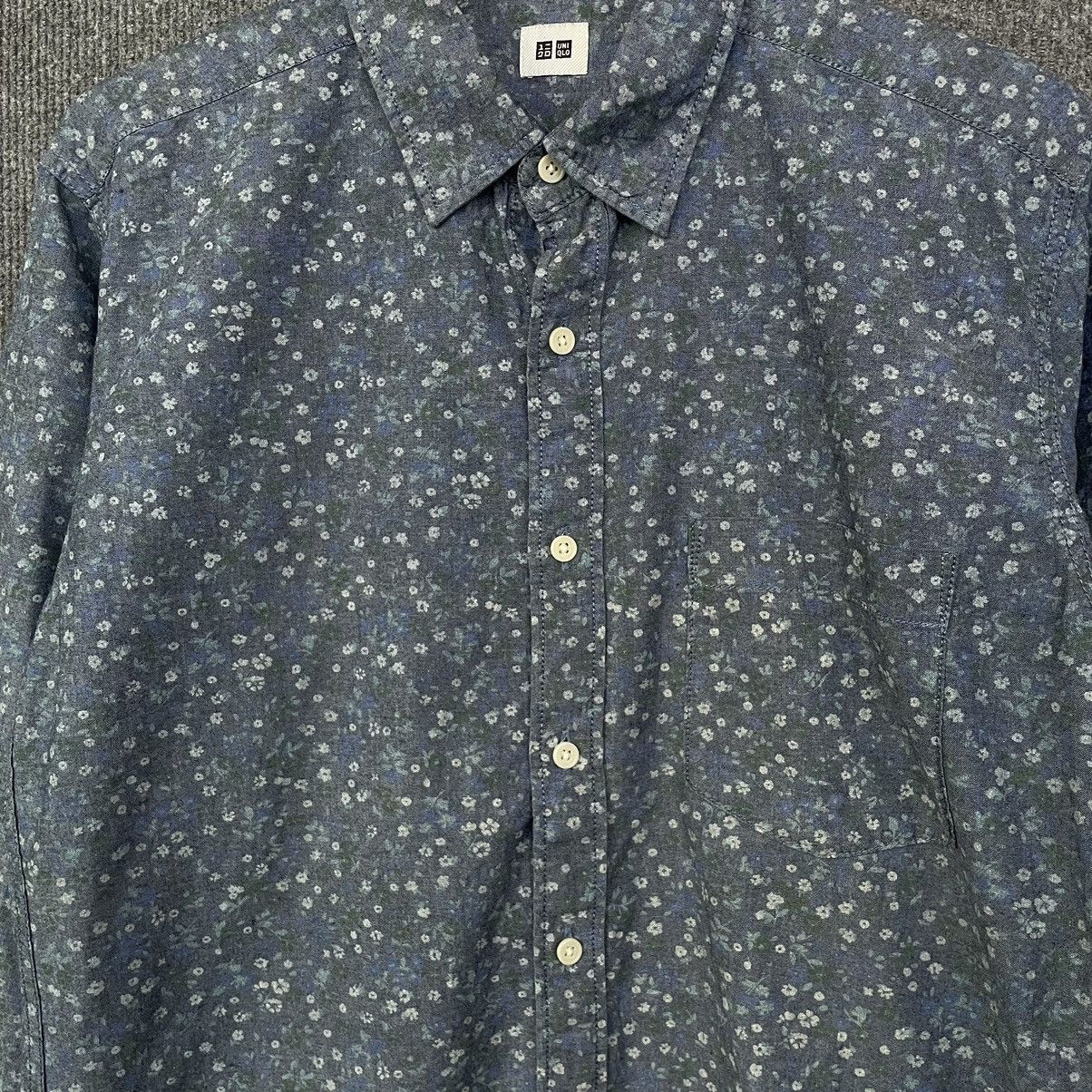 Japanese Brand Uniqlo Floral AOP Button Ups T Shirt Size US L / EU 52-54 / 3 - 2 Thumbnail