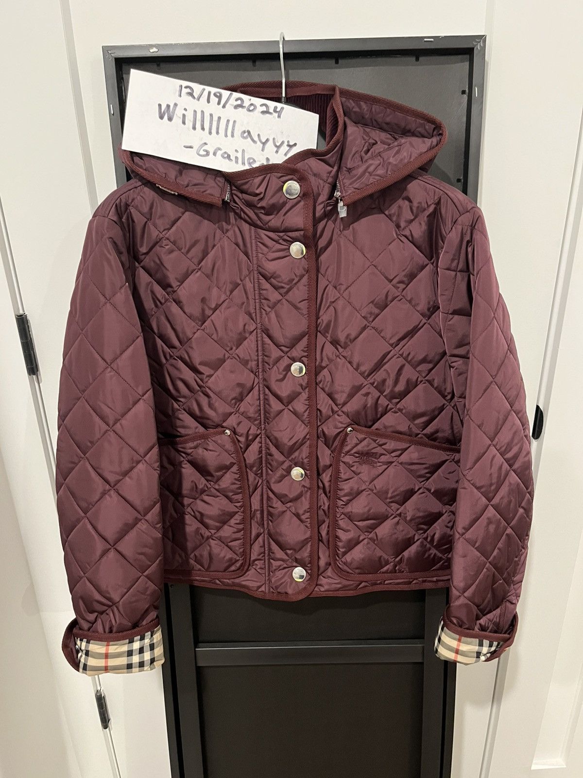 Burberry Burberry Cropped Quilted Nylon Jacket Size L / US 10 / IT 46 - 5 Thumbnail