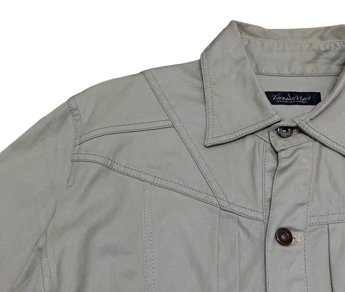 Le Grande Bleu (L.G.B.) Rare Design Vintage Japanese Brand Tornado Mart Shirt 1990s Size US L / EU 52-54 / 3 - 8 Thumbnail
