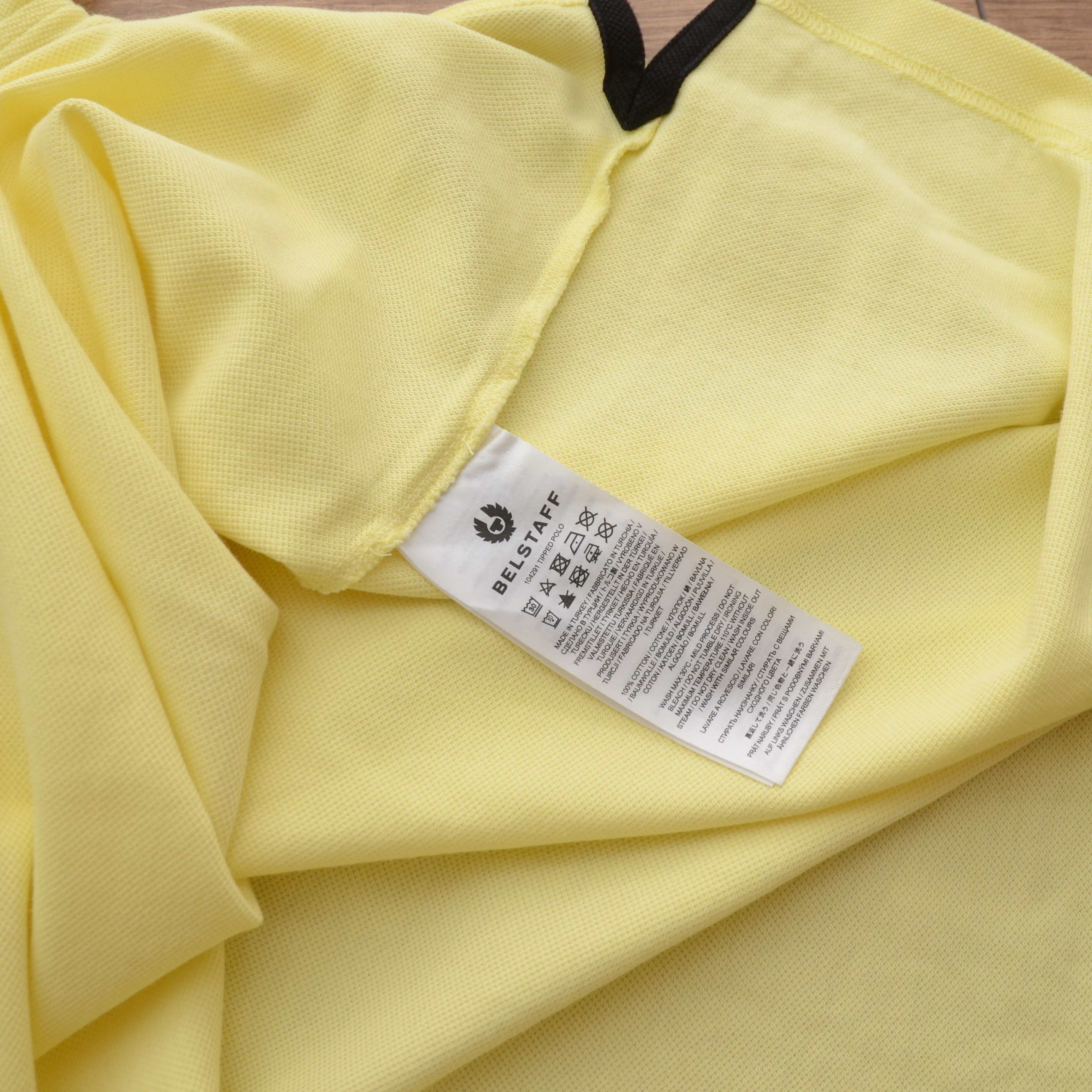 Belstaff Belstaff Tipped Polo Shirt XXL Lemon Yellow Premium Tee Size US XXL / EU 58 / 5 - 13 Thumbnail