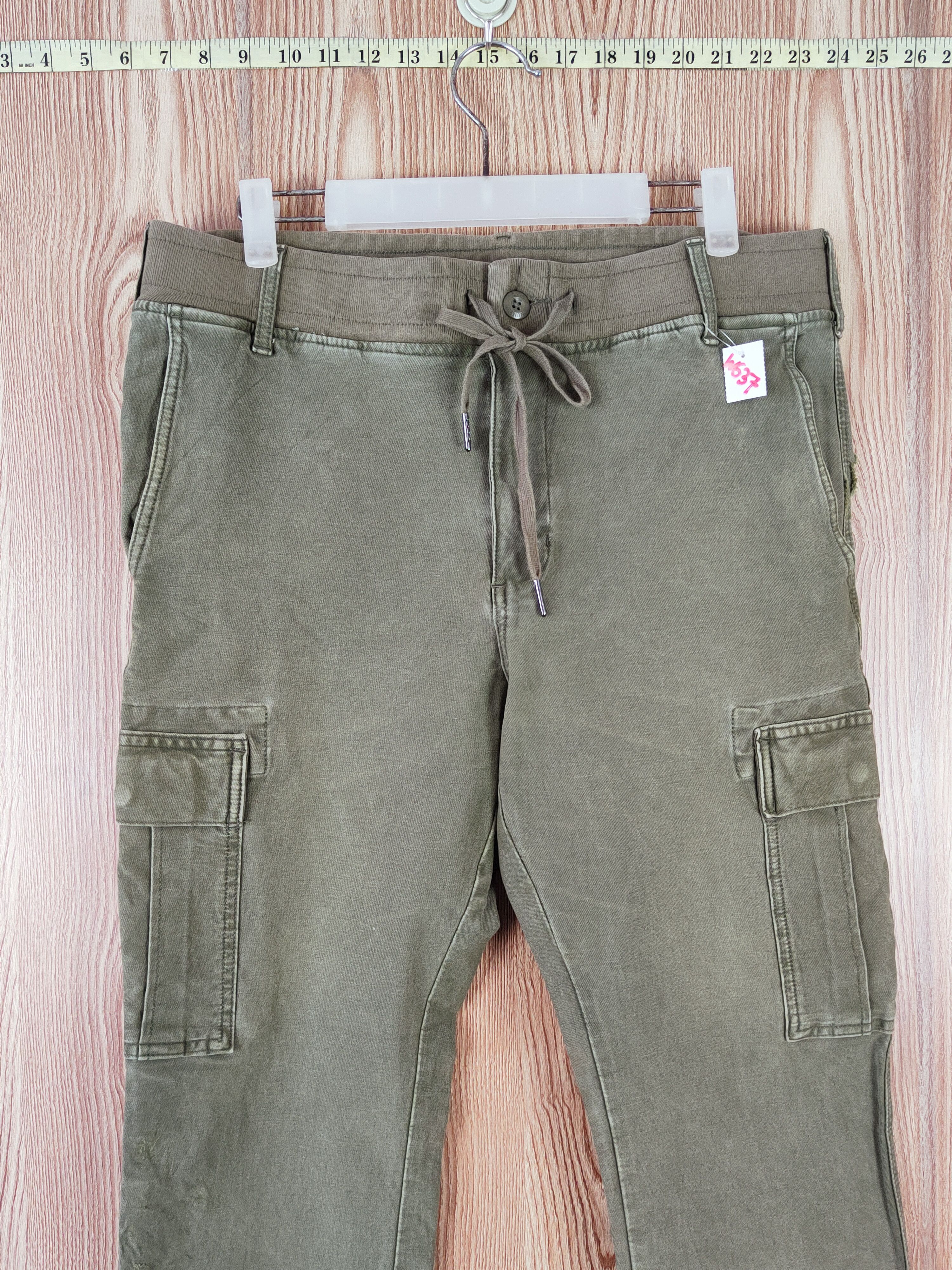 Japanese Brand Back Number Green Multipocket Tactical Cargo Pants #W637 Size US 31 - 2 Thumbnail