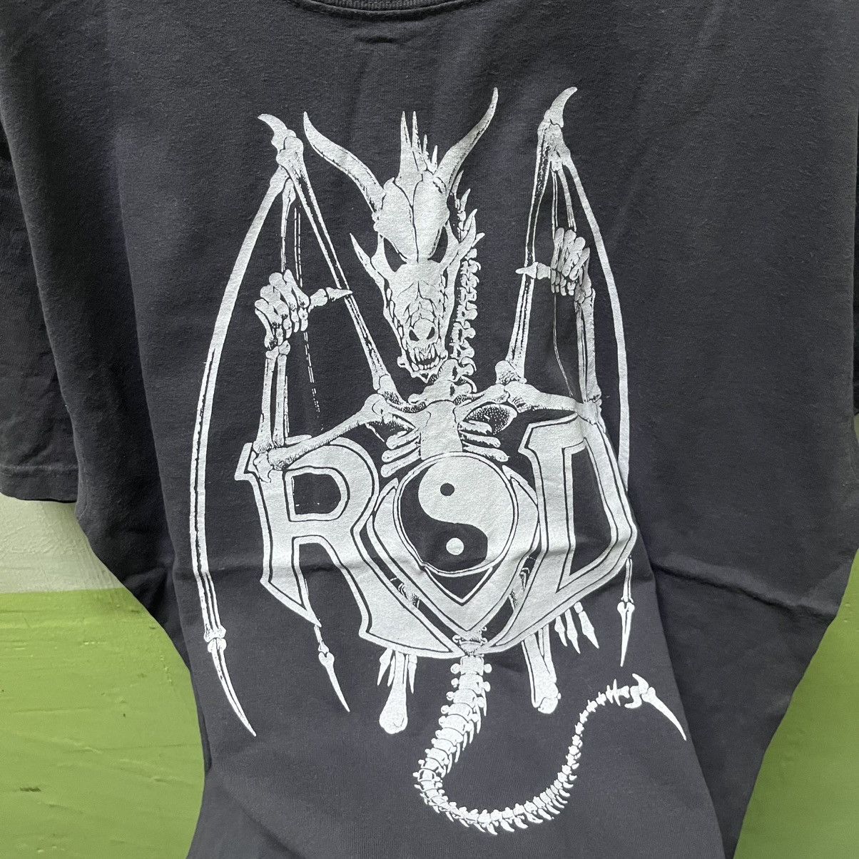 WWE Rare Vintage Y2K Rob Van Dam Dragon Skeleton Tees WWE Size US L / EU 52-54 / 3 - 6 Thumbnail
