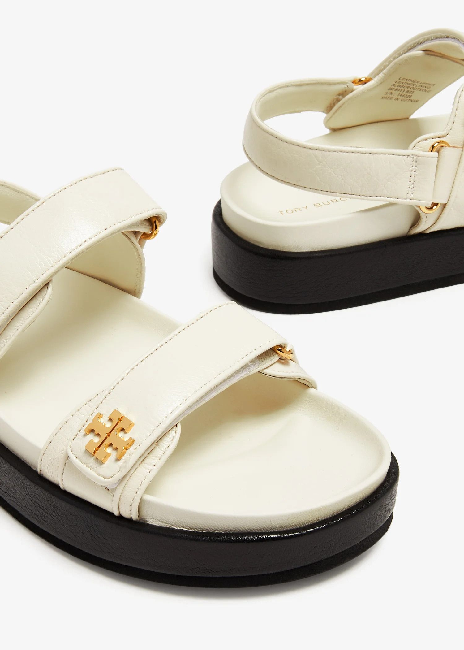 Tory Burch o1s22i1n1024 Kira Sport Sandals in White Size US 8 / IT 38 - 3 Thumbnail
