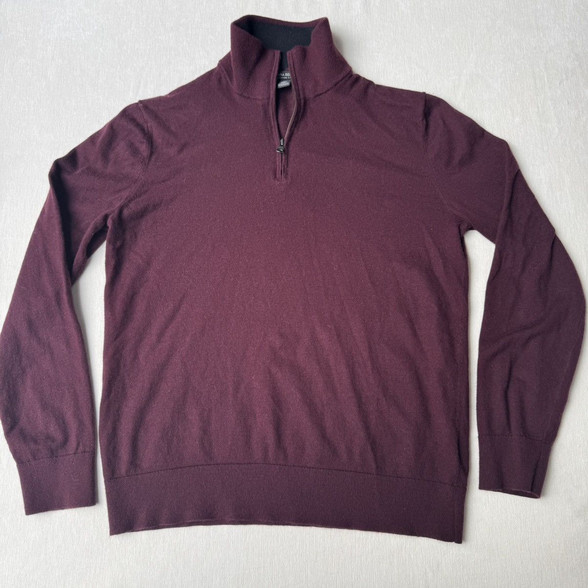 Banana Republic Banana Republic Mens M Quarter Zip Pima/Cashmere Size US M / EU 48-50 / 2 - 1 Thumbnail