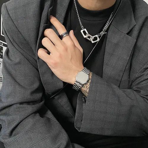 Jewelry OT Buckle Chain – Titanium Steel Collar Necklace Size ONE SIZE - 3 Thumbnail