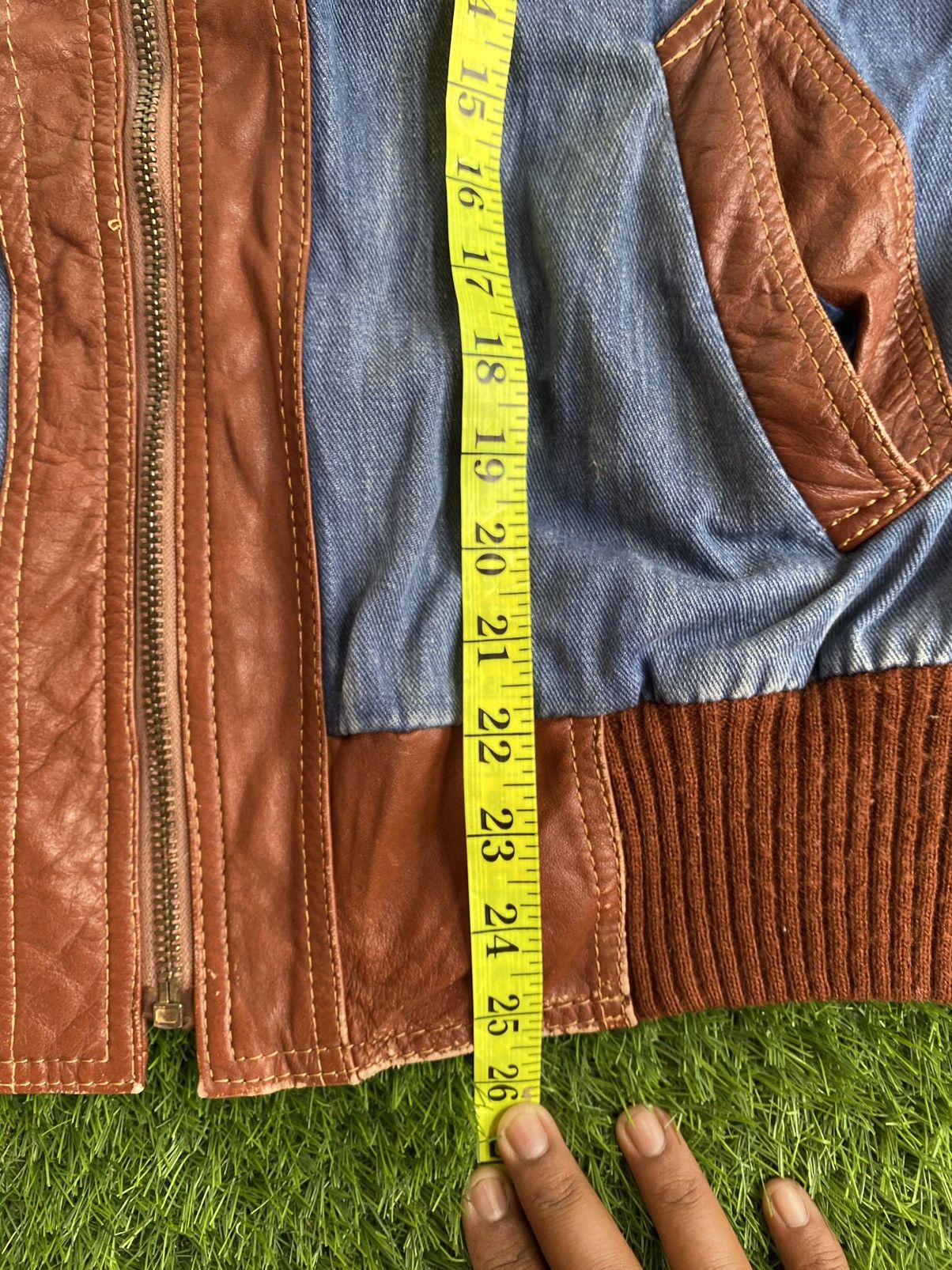 Other Seditioneries Vintage Leather Denim Jacket Size US XL / EU 56 / 4 - 11 Thumbnail