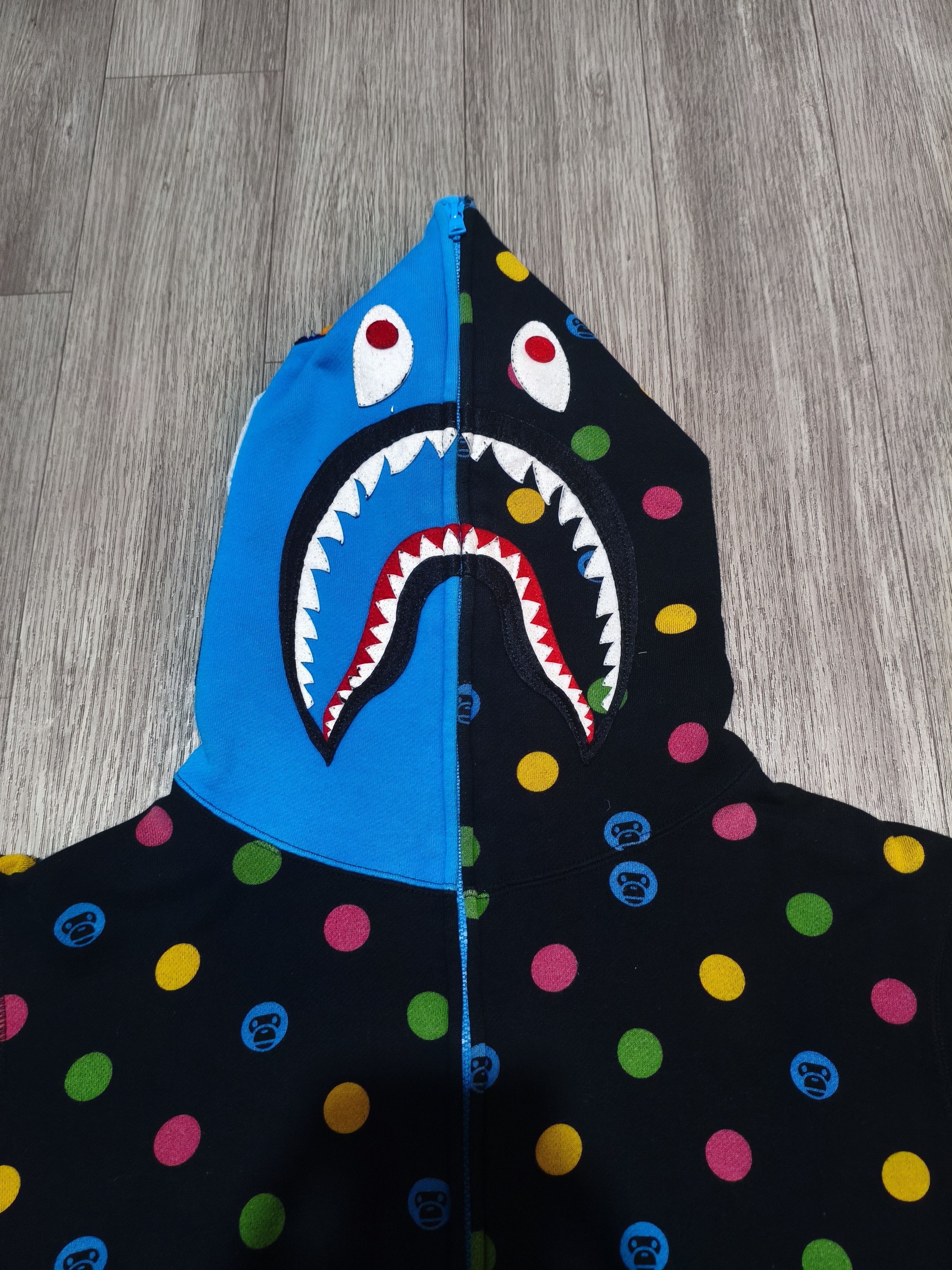 Bape Bape baby milo polka dot shark full zip hoodie Size US L / EU 52-54 / 3 - 2 Thumbnail