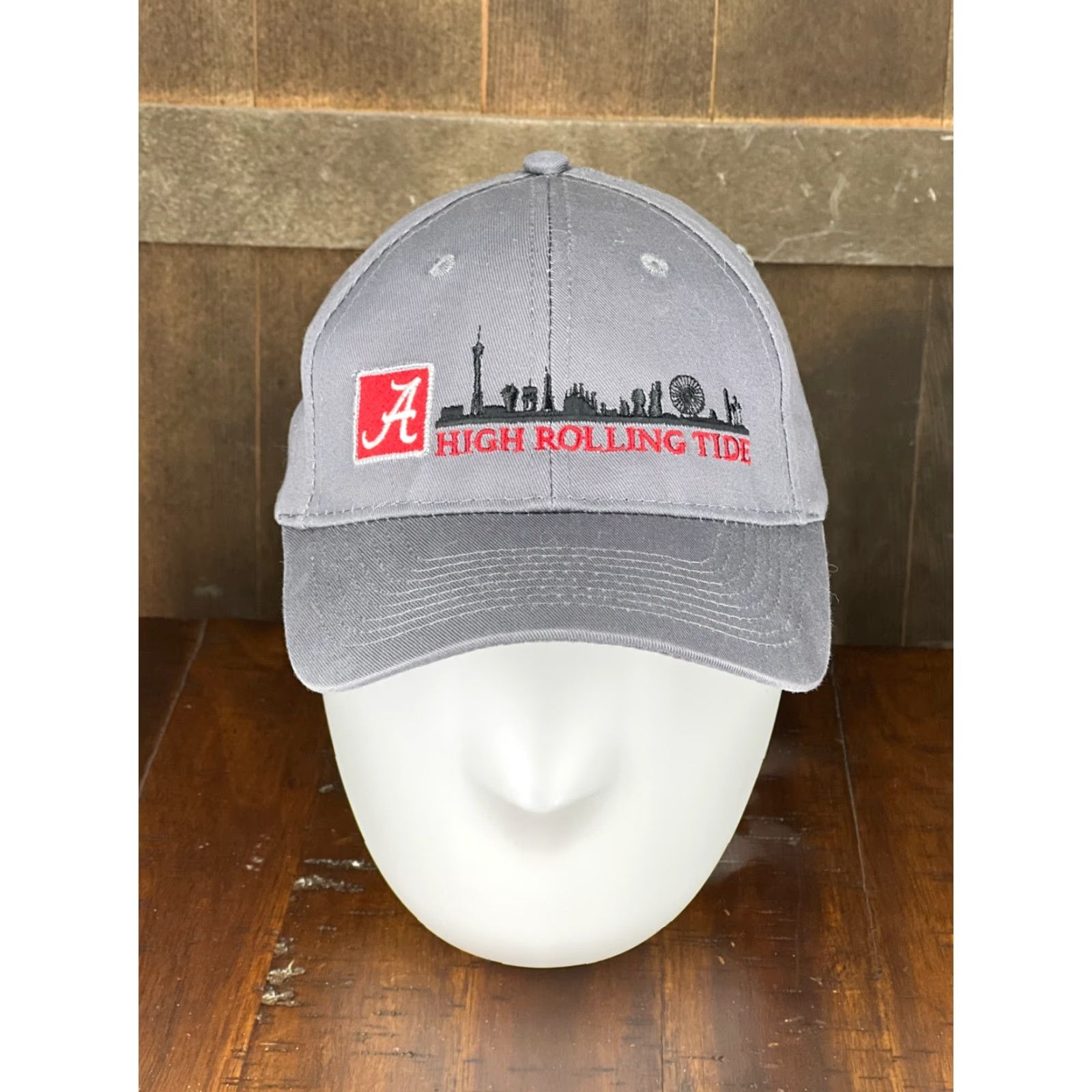 Port & Company Port & Company Alabama Hat Cap Strapback One Size Gray Adult Mens Baseball Cap Size ONE SIZE - 2 Thumbnail