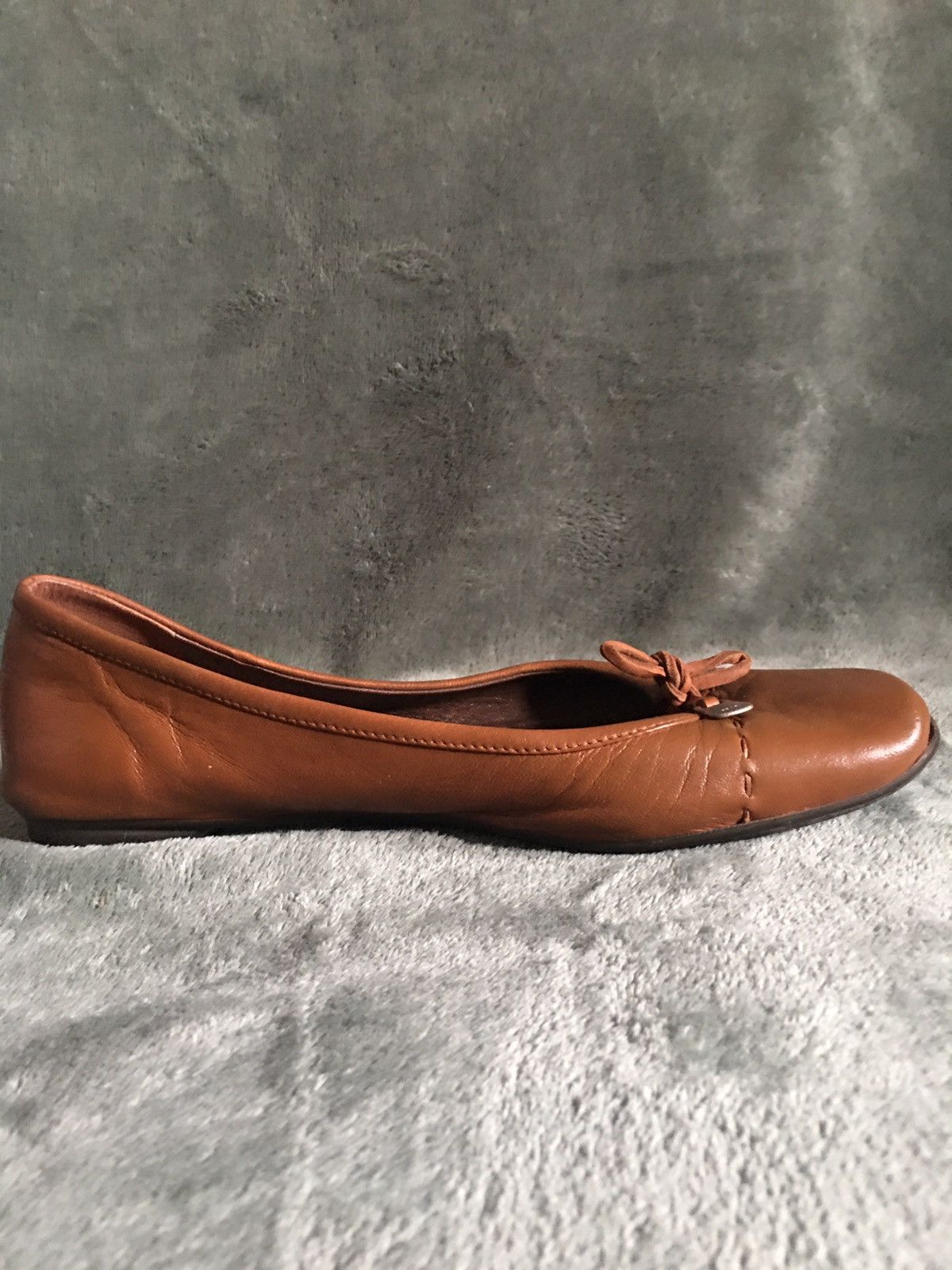 Prada PRADA Brown Leather Vintage Flats Shoes EU 37 Size US 7 / IT 37 - 3 Thumbnail