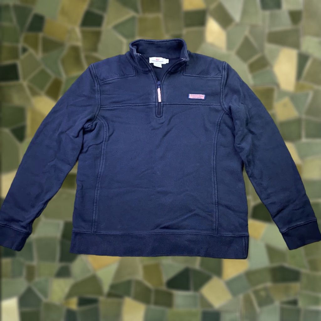 Vineyard Vines Vineyard Vines Womens Pullover Small Blue Martha's Vineyards Zip Up Sweatshirt Size S / US 4 / IT 40 - 1 Thumbnail