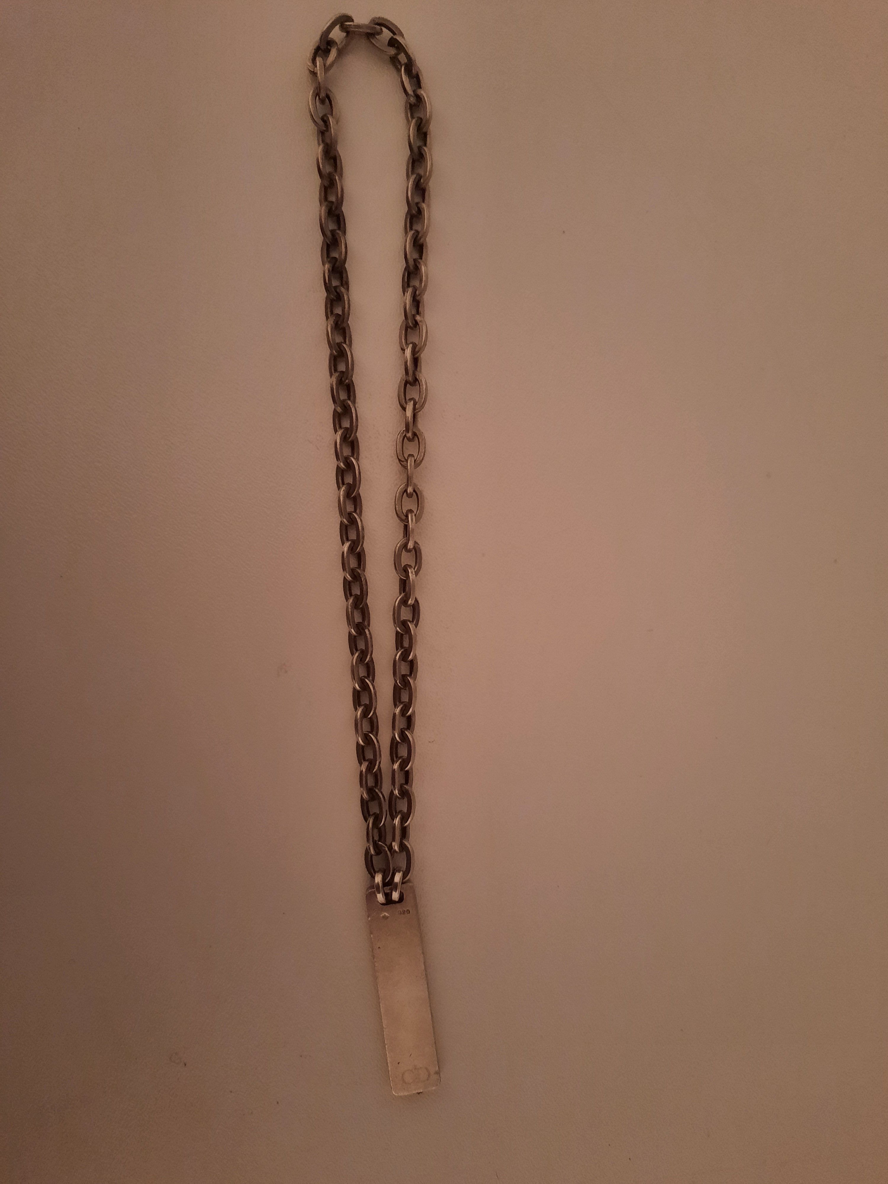 Dior × Hedi Slimane SS03 Dior Homme Hedi Slimane Sterling Silver Chain Size ONE SIZE - 7 Thumbnail