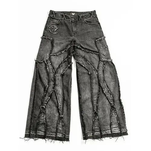 Designer × Japanese Brand Hip Hop Oversized Baggy Jeans Size US 33 - 1 Thumbnail