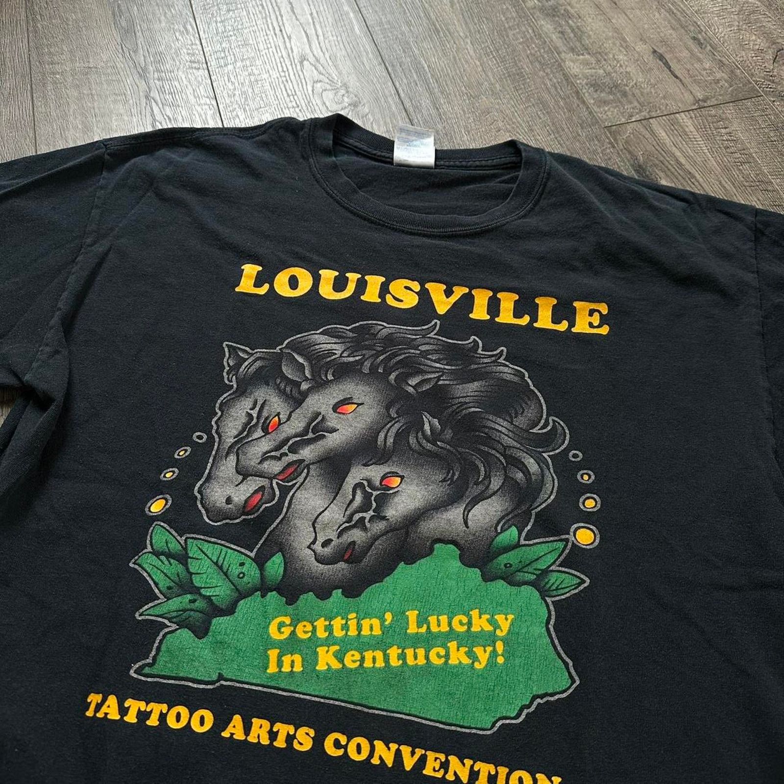 Vintage Vintage 00s Louisville Kentucky Tattoo Convention Shirt Size US L / EU 52-54 / 3 - 4 Thumbnail