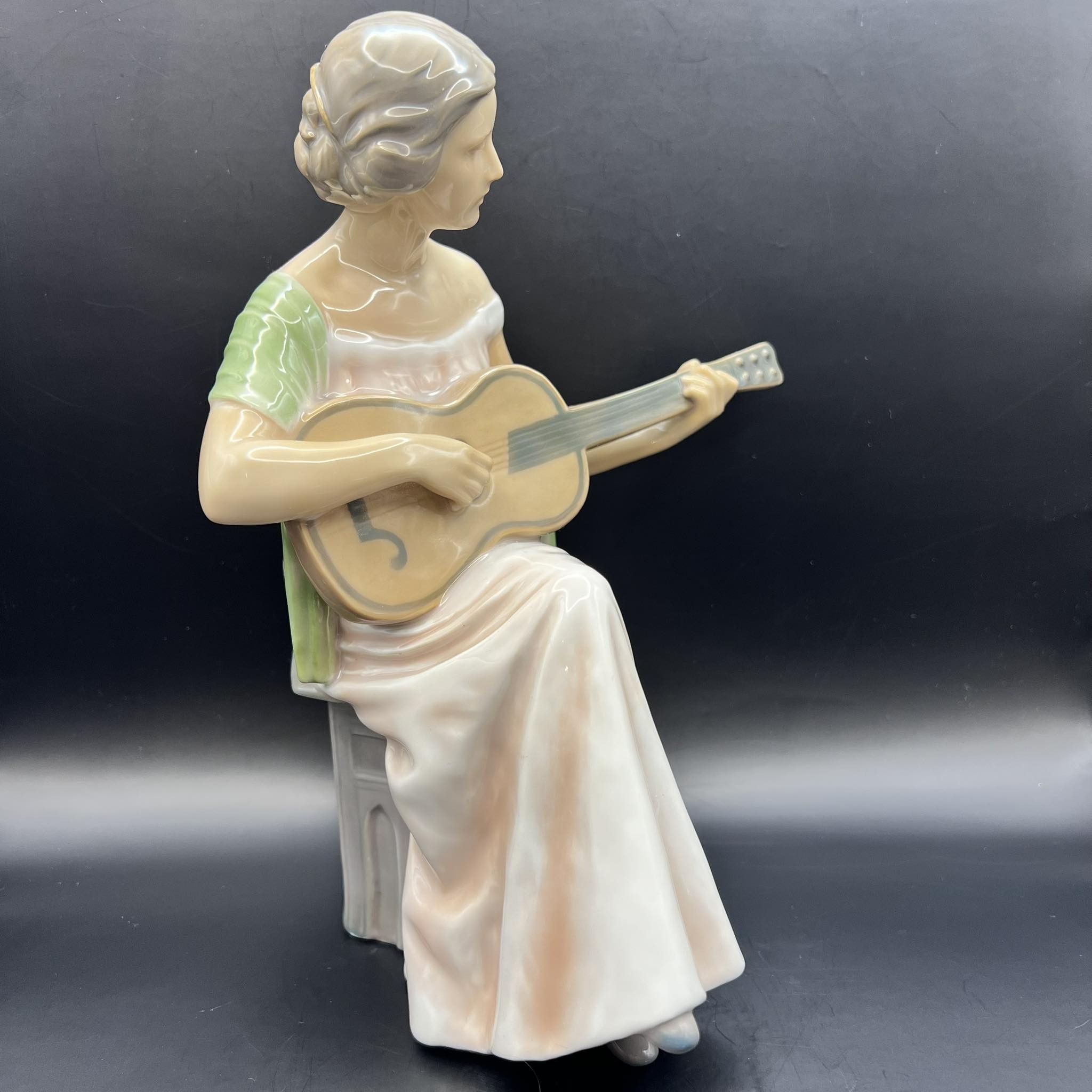 Vintage Vintage Porcelain Figure Guitar Player Germany Marked 1684 Size ONE SIZE - 5 Thumbnail