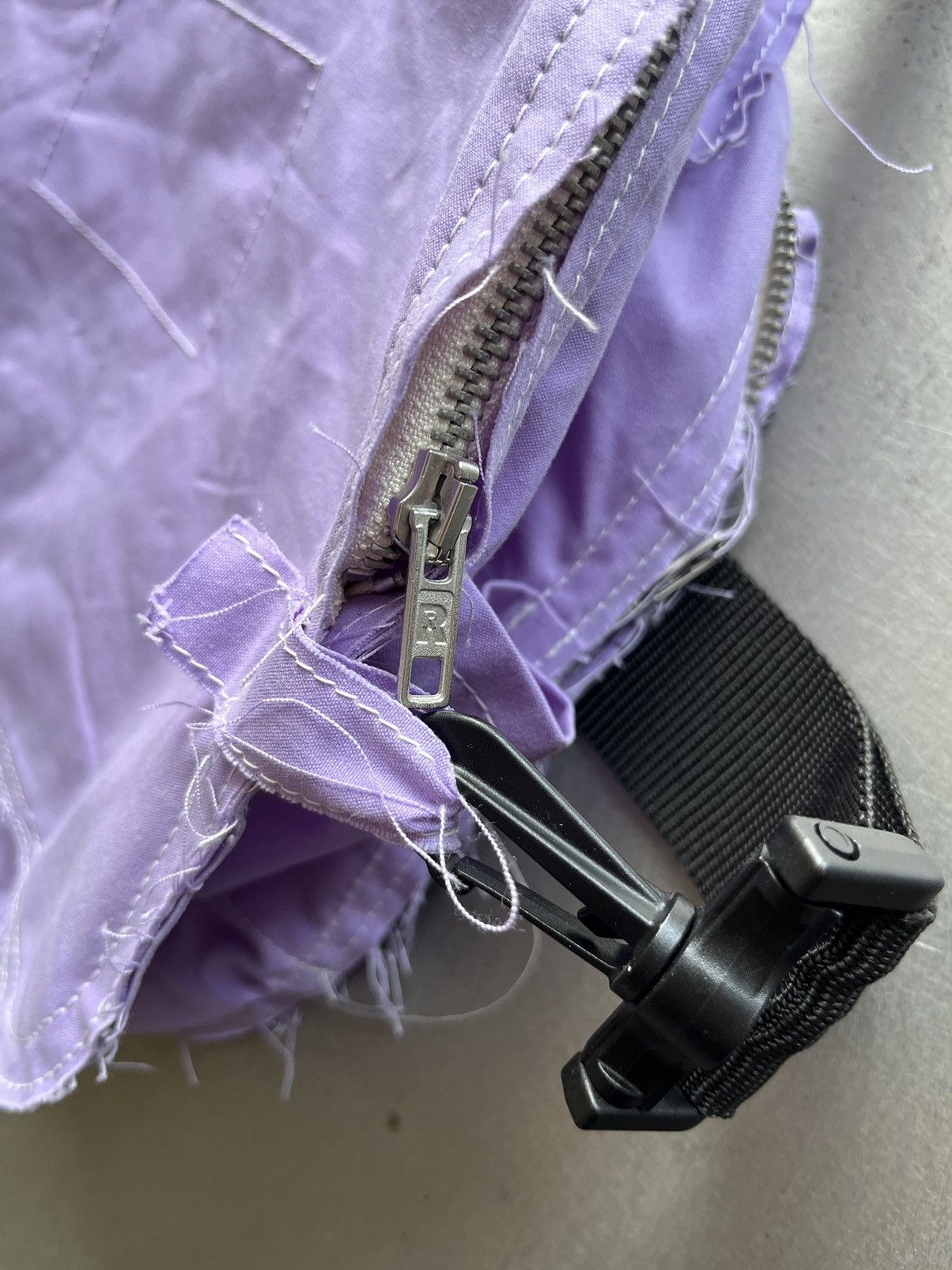 Camiel Fortgens Camiel Fortgens Waxed cotton lilac handbag Size ONE SIZE - 8 Thumbnail