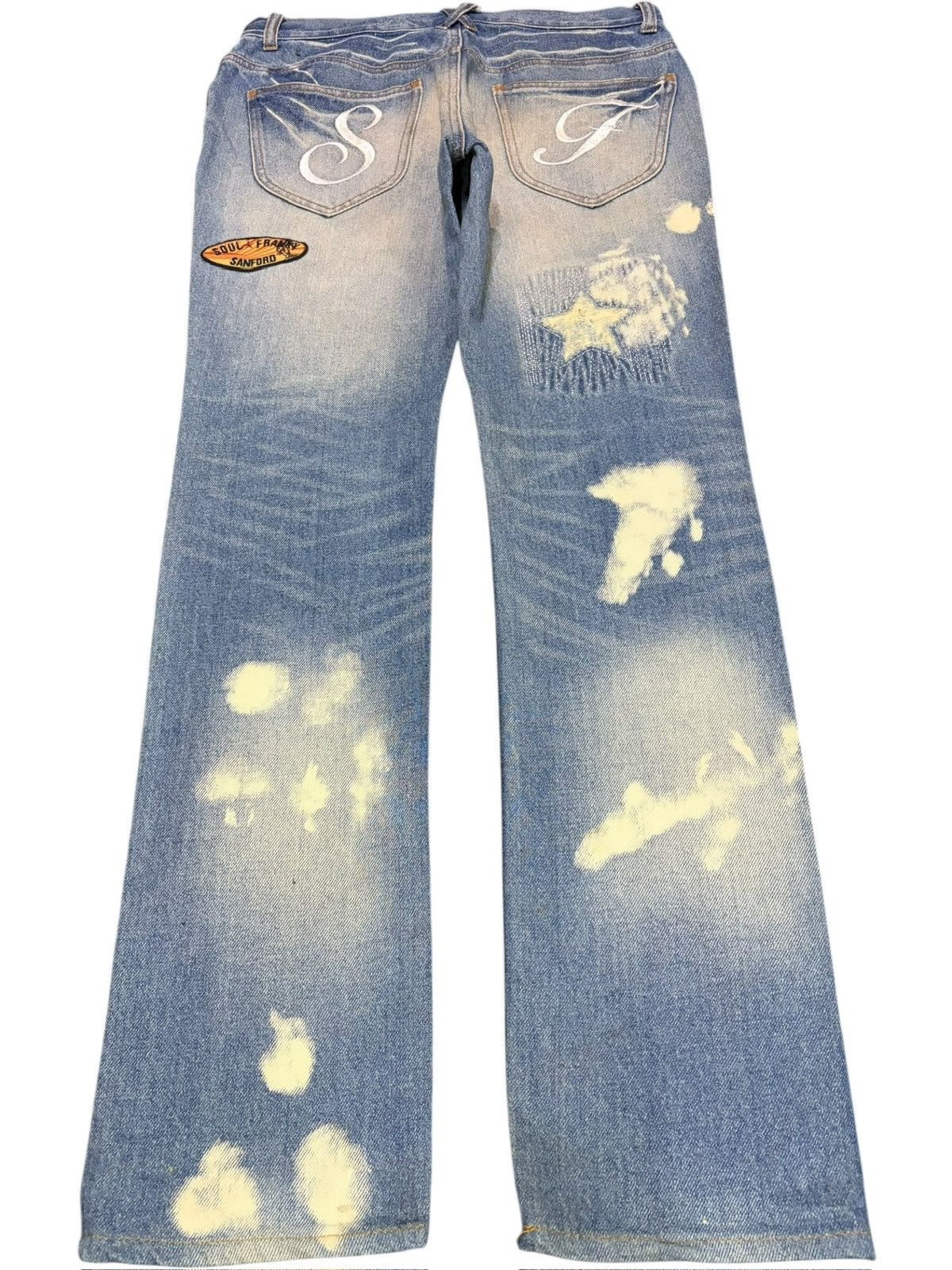Ksubi Vintage Japanese Brand Bleached Distressed Jeans Size 31" - 2 Thumbnail