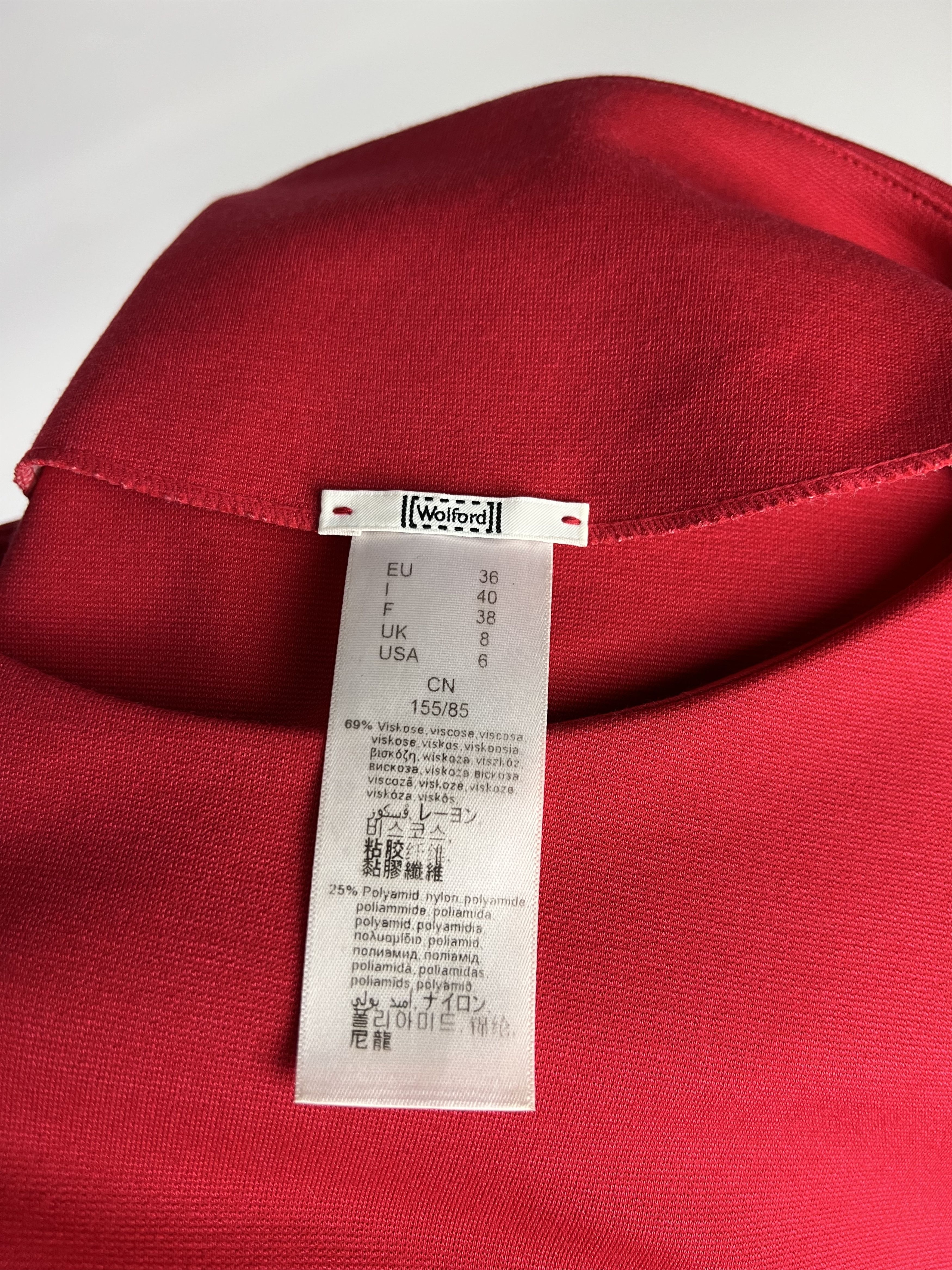 Wolford Wolford Red Long Sleeve Dress Size US6 EU36 Size M / US 6-8 / IT 42-44 - 6 Thumbnail