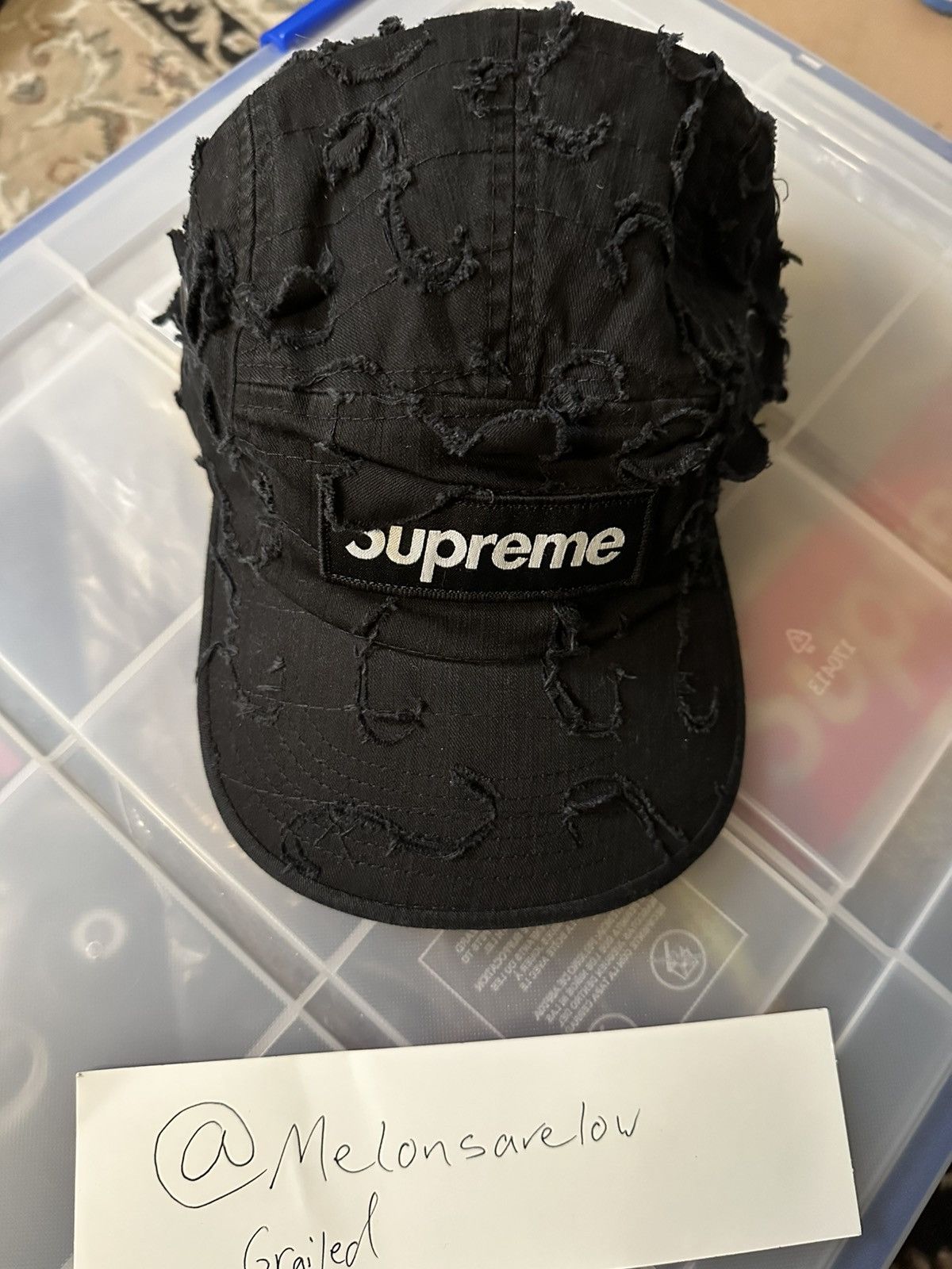 Griffin × Supreme Supreme/Griffin Camp Cap - Black Size ONE SIZE - 3 Thumbnail