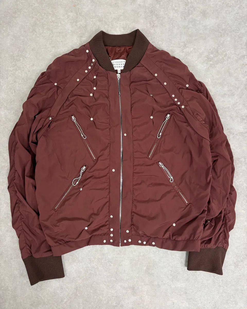 Maison Margiela SS2016 Maison Margiela Rouille Nylon Studded Bomber Jacket Size US M / EU 48-50 / 2 - 1 Thumbnail