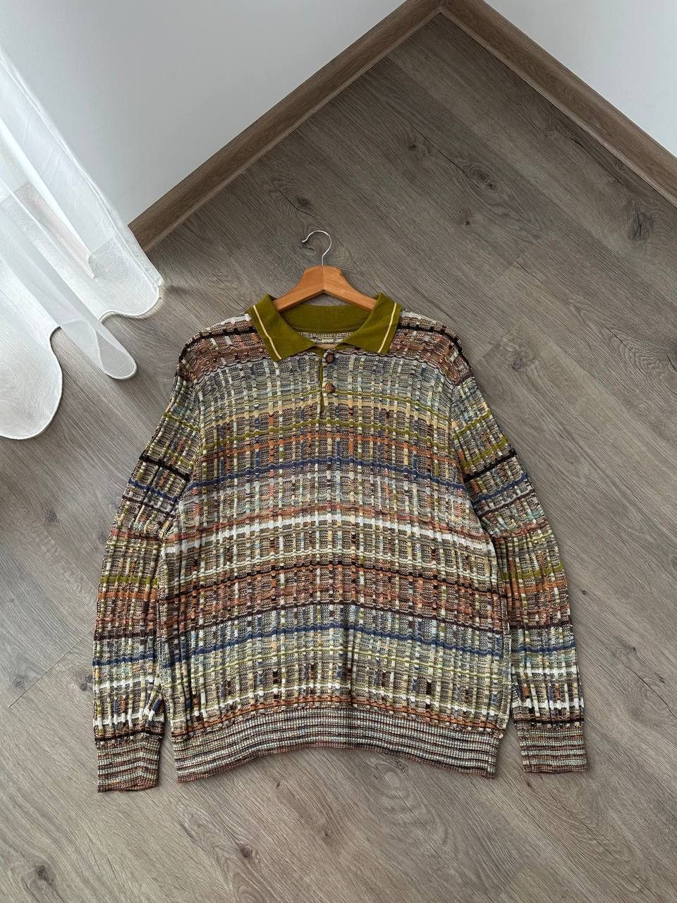 Japanese Brand × Vintage Vintage Botto Beige Cosby Botto Knit Sweater Size US M / EU 48-50 / 2 - 2 Thumbnail